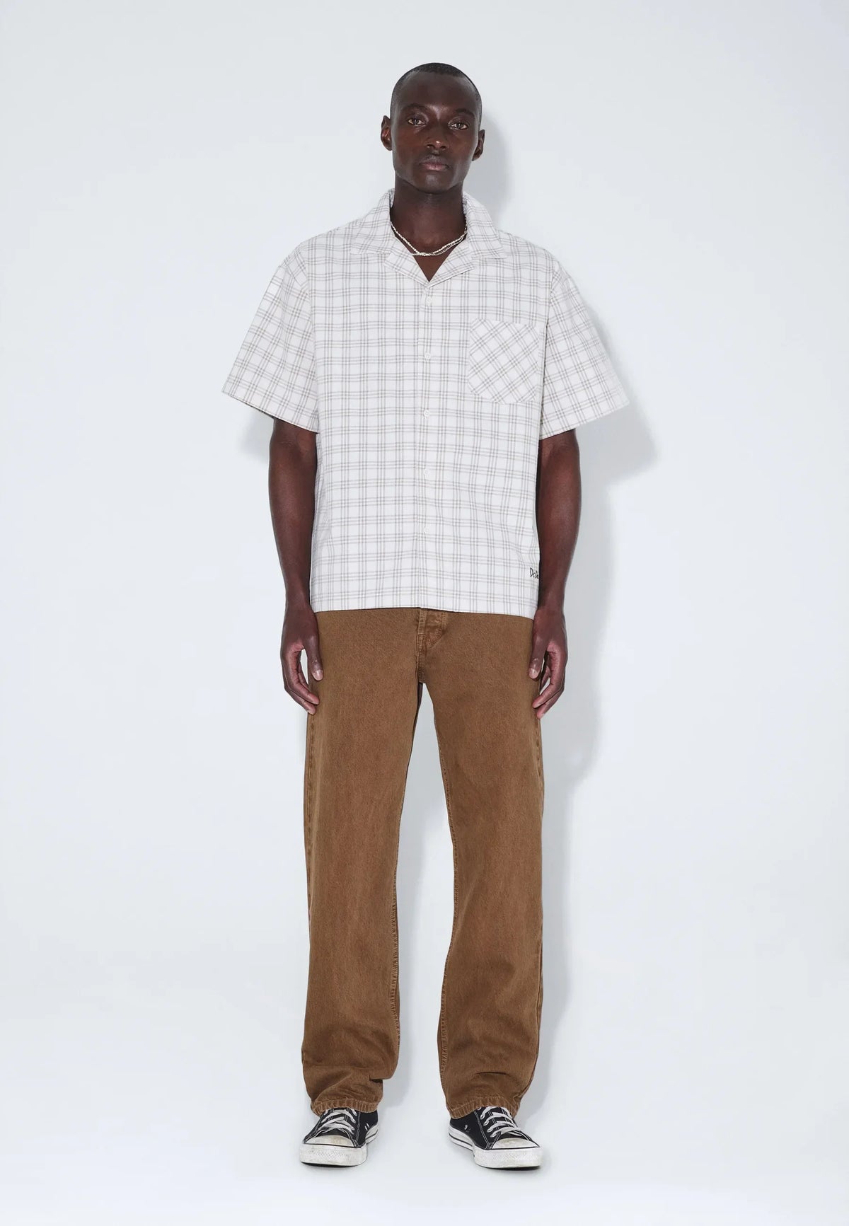 Mile Shirt | Ecru Summer Check