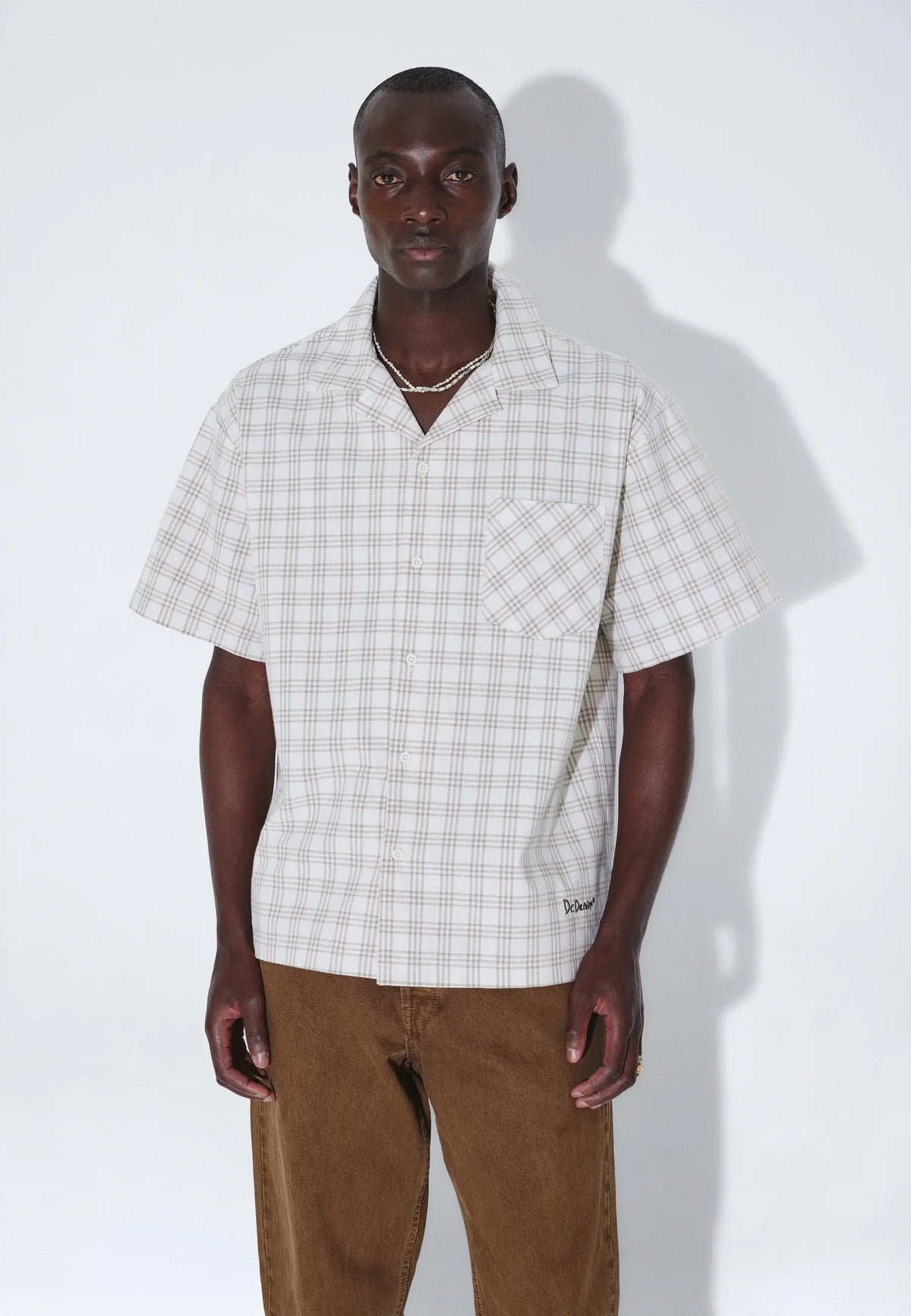 Mile Shirt | Ecru Summer Check