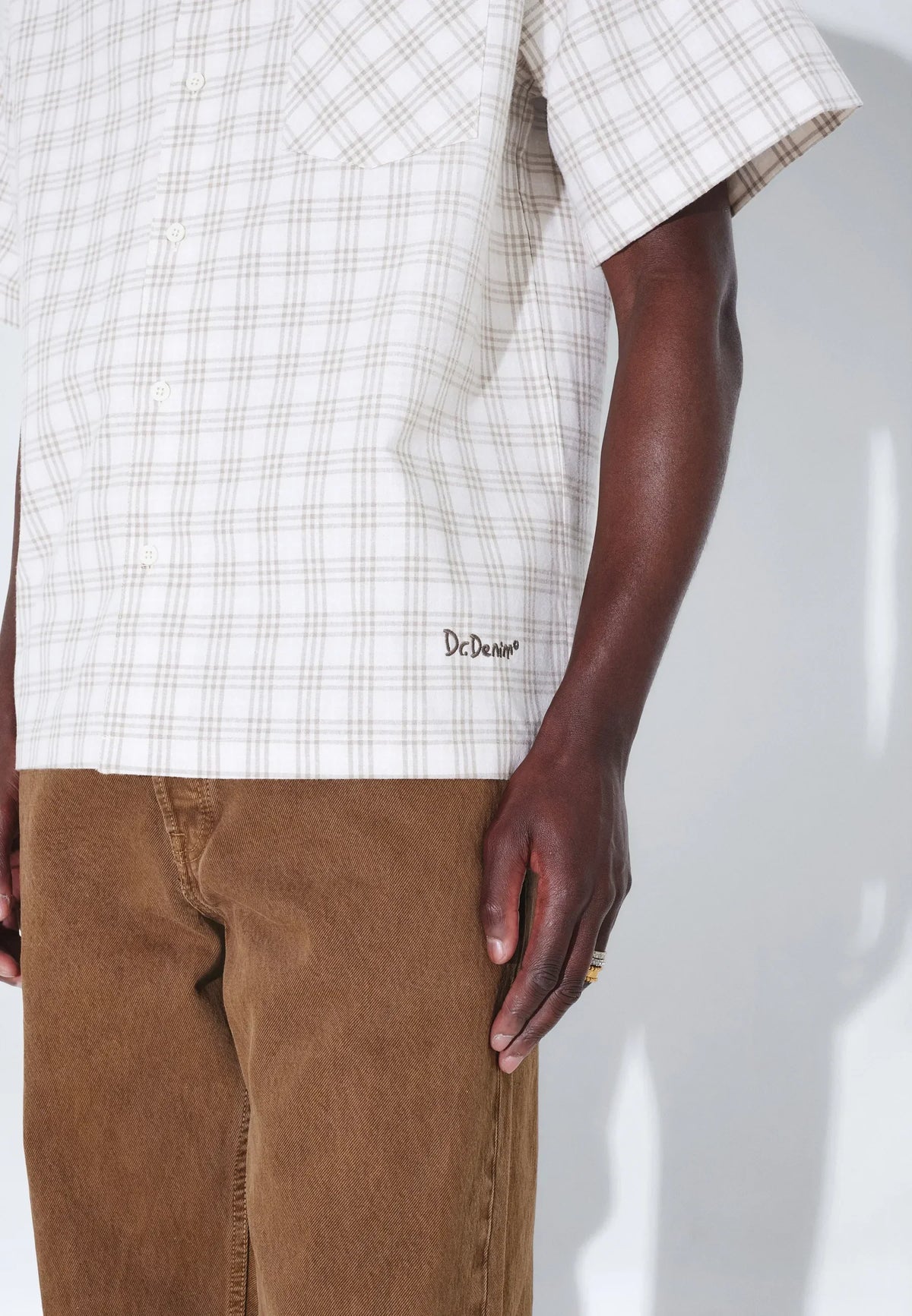 Mile Shirt | Ecru Summer Check