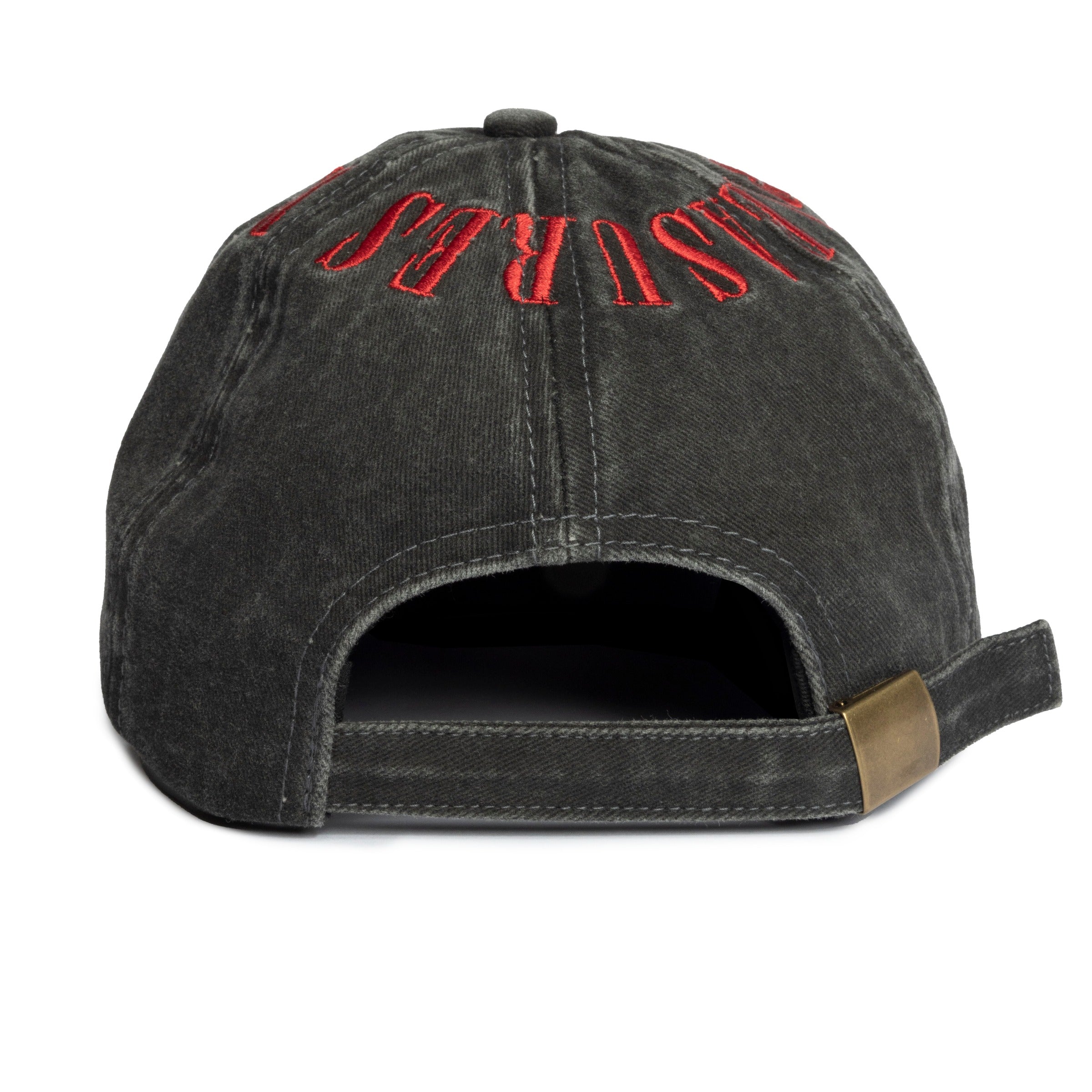 Onyx Crown Washed Cap 'Black/Red'