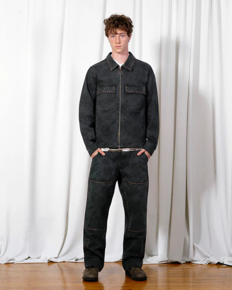 Cowhide Work Jacket | Black