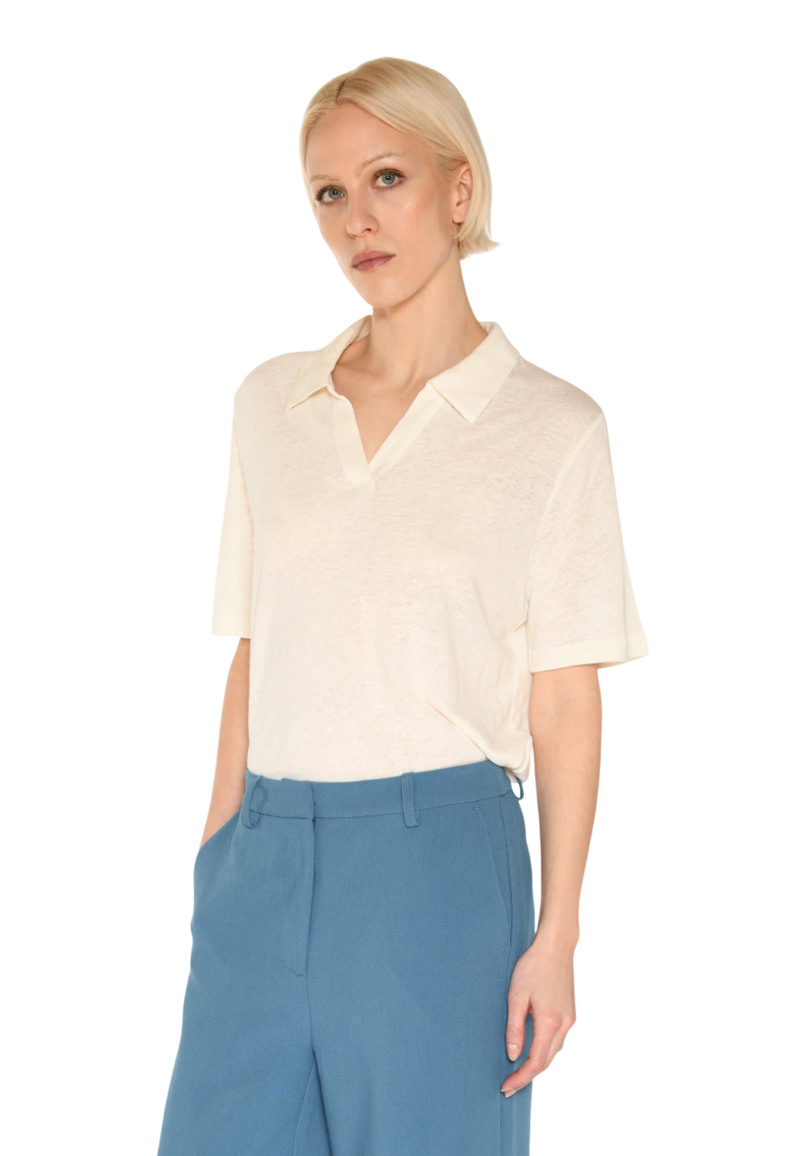 Petra Polo T-Shirt | Coco Milk