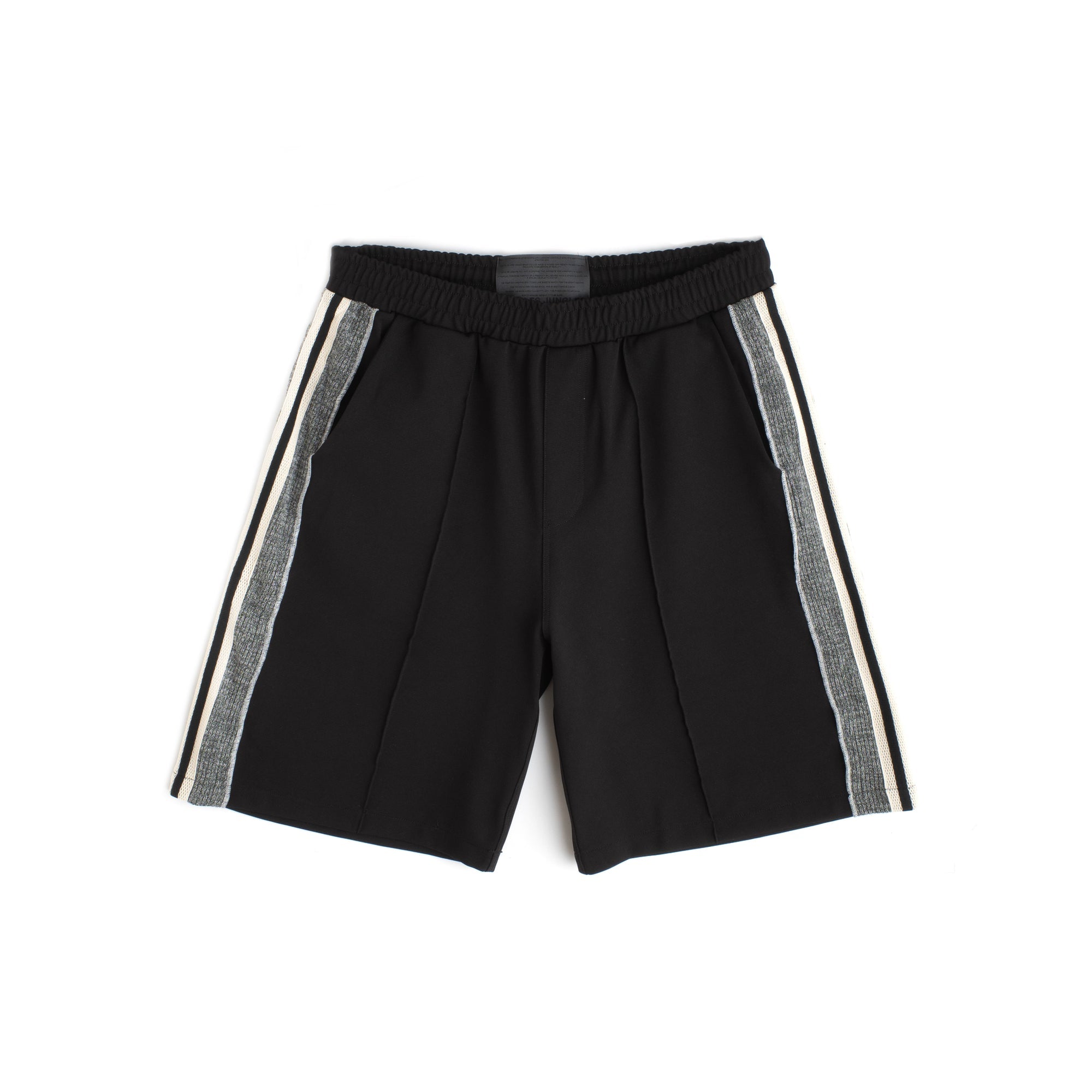 Knit Panel Shorts | Black/Green