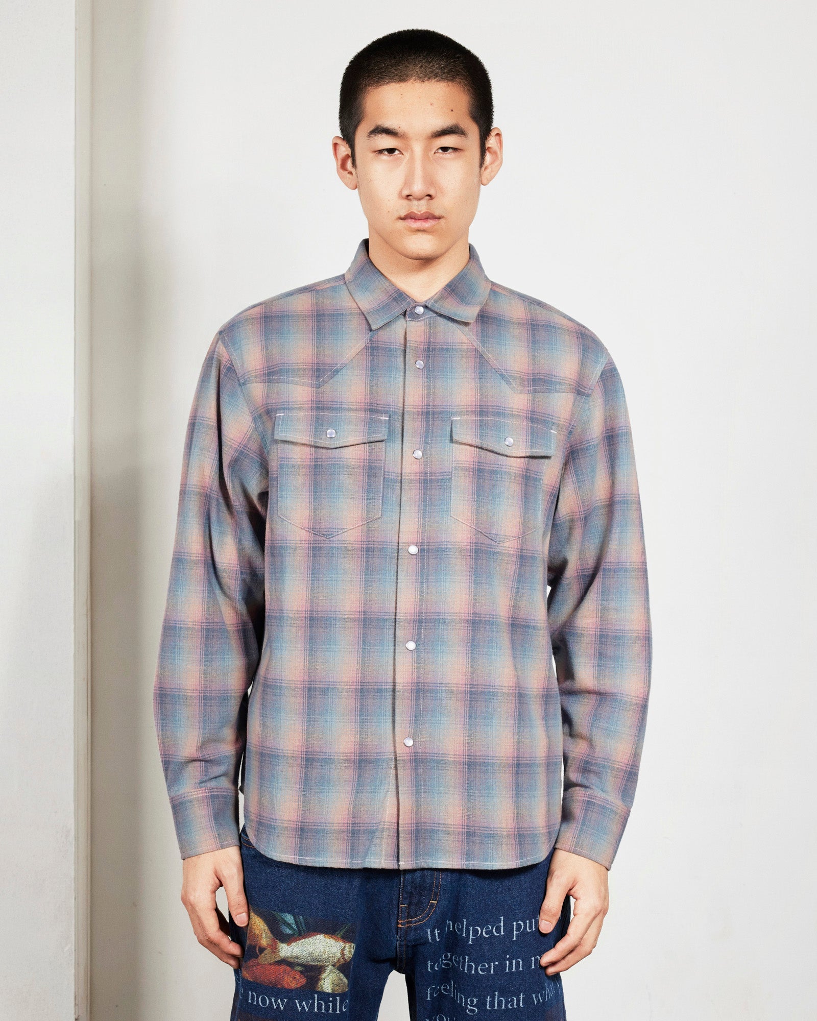 Sender Western Button Up | Pink