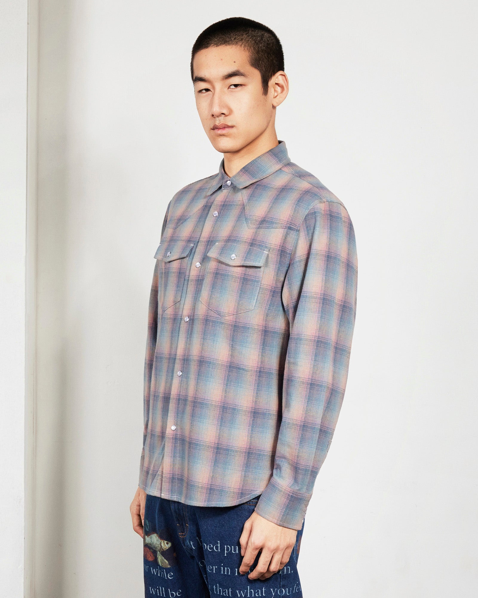 Sender Western Button Up | Pink