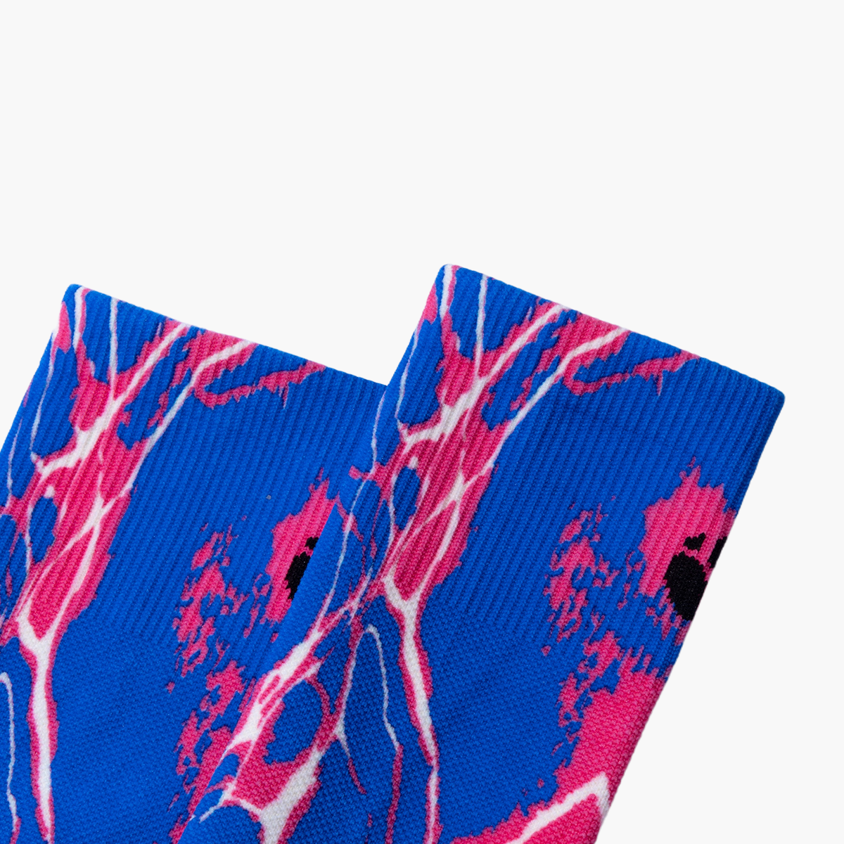 FUCHSIA RIPPLE Performance Crew Socks