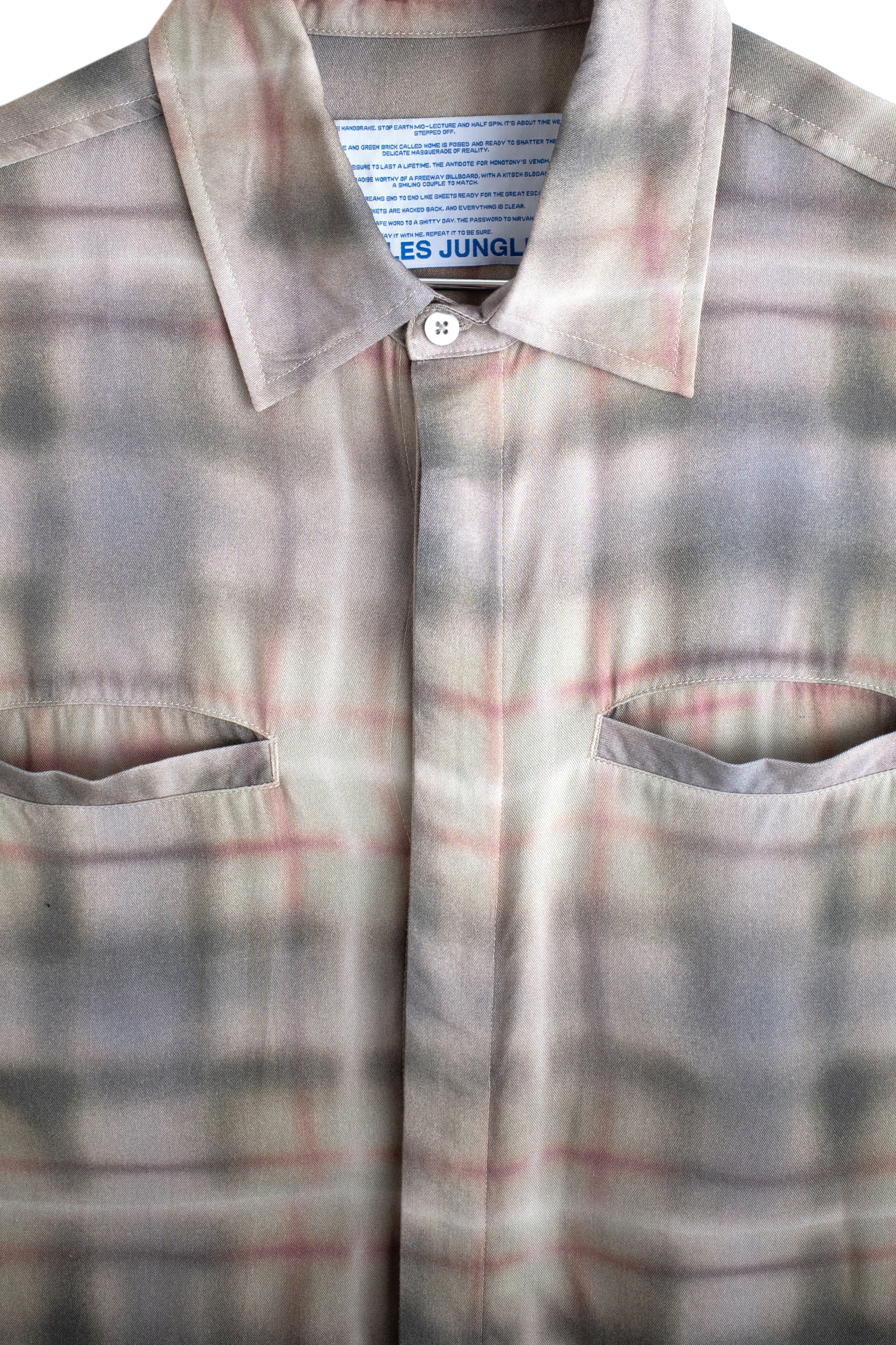 Airbrush Plaid Button Up | Plaid