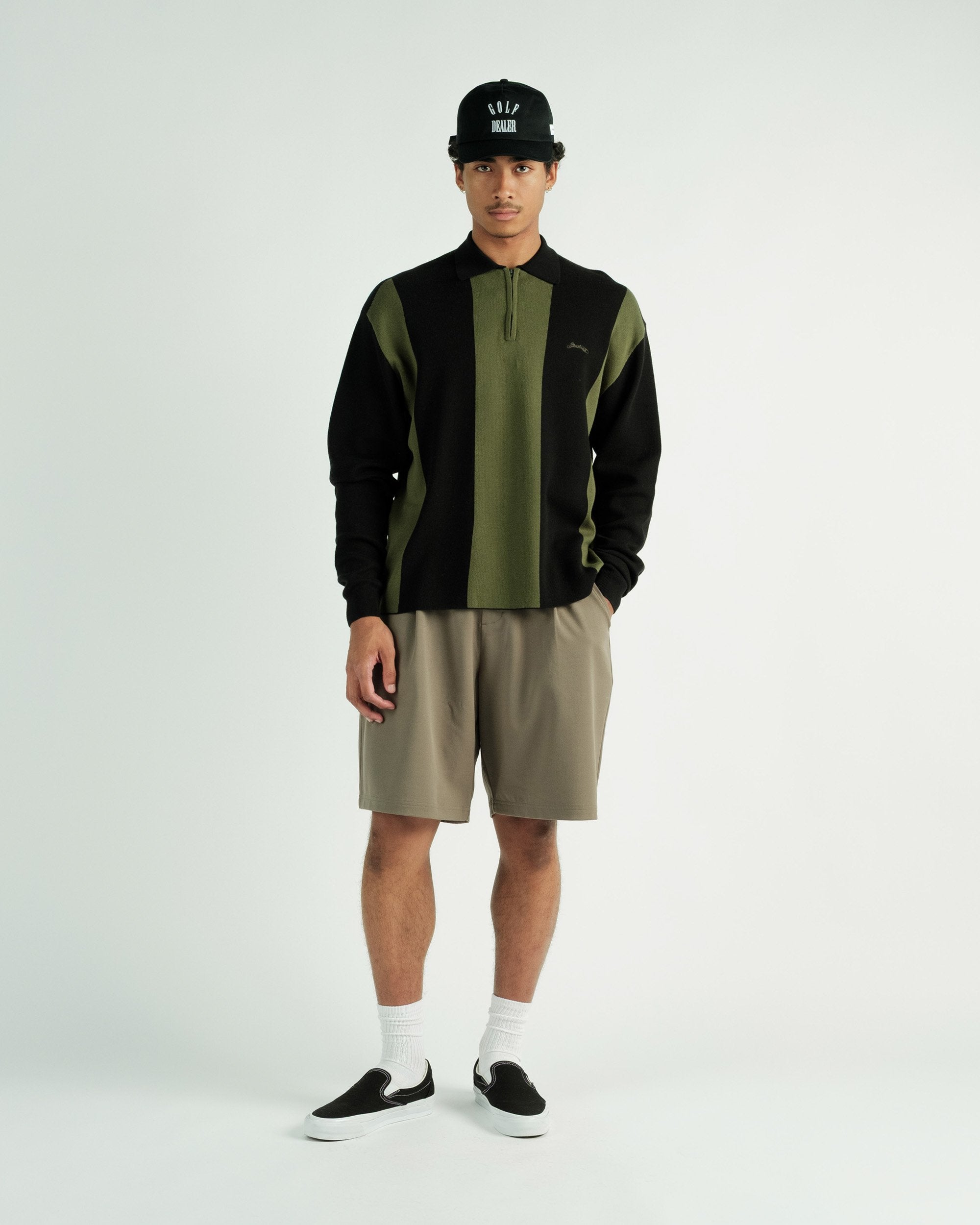 Students Golf - Gibson Knitted L/S Sweater Polo