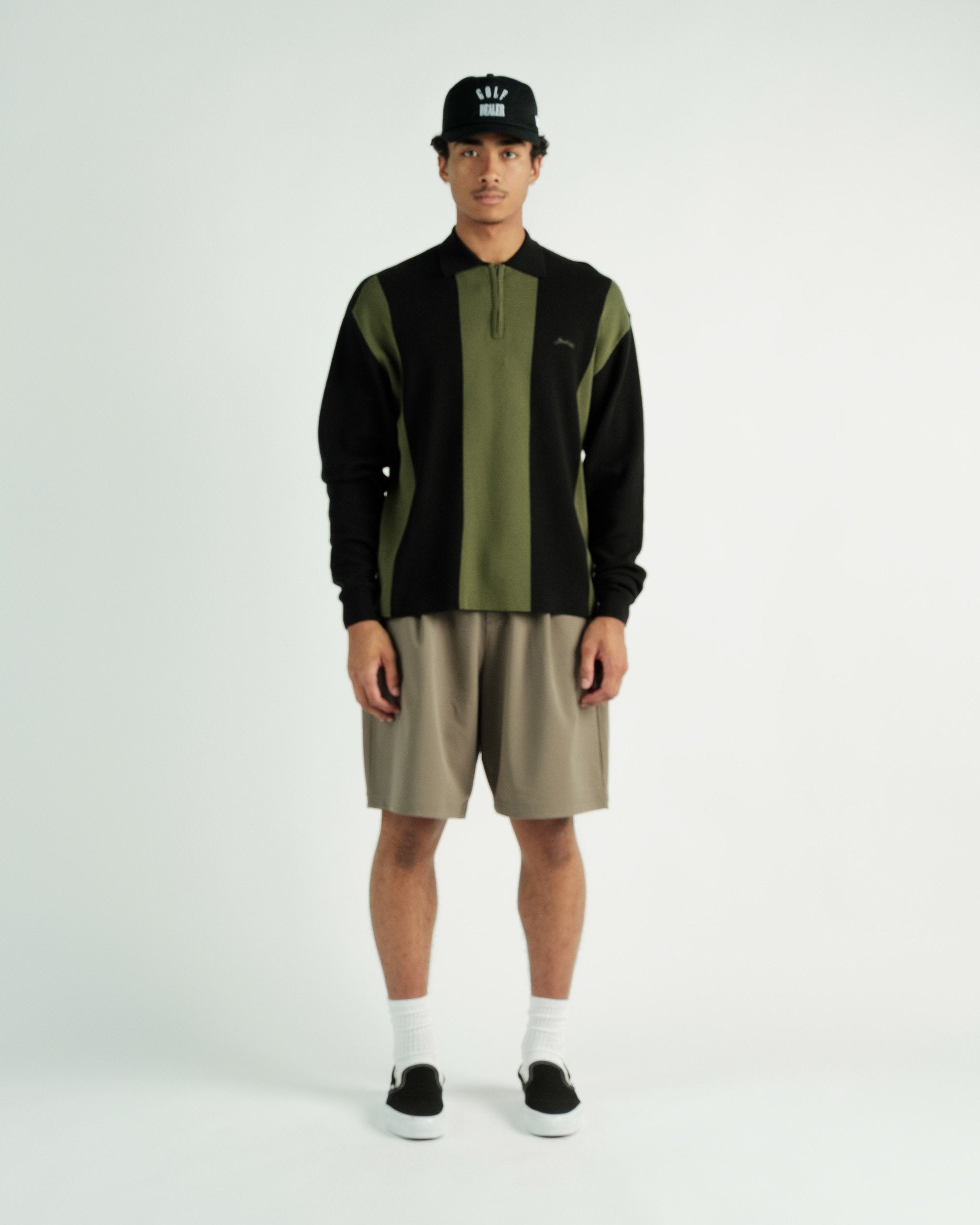 Students Golf - Gibson Knitted L/S Sweater Polo