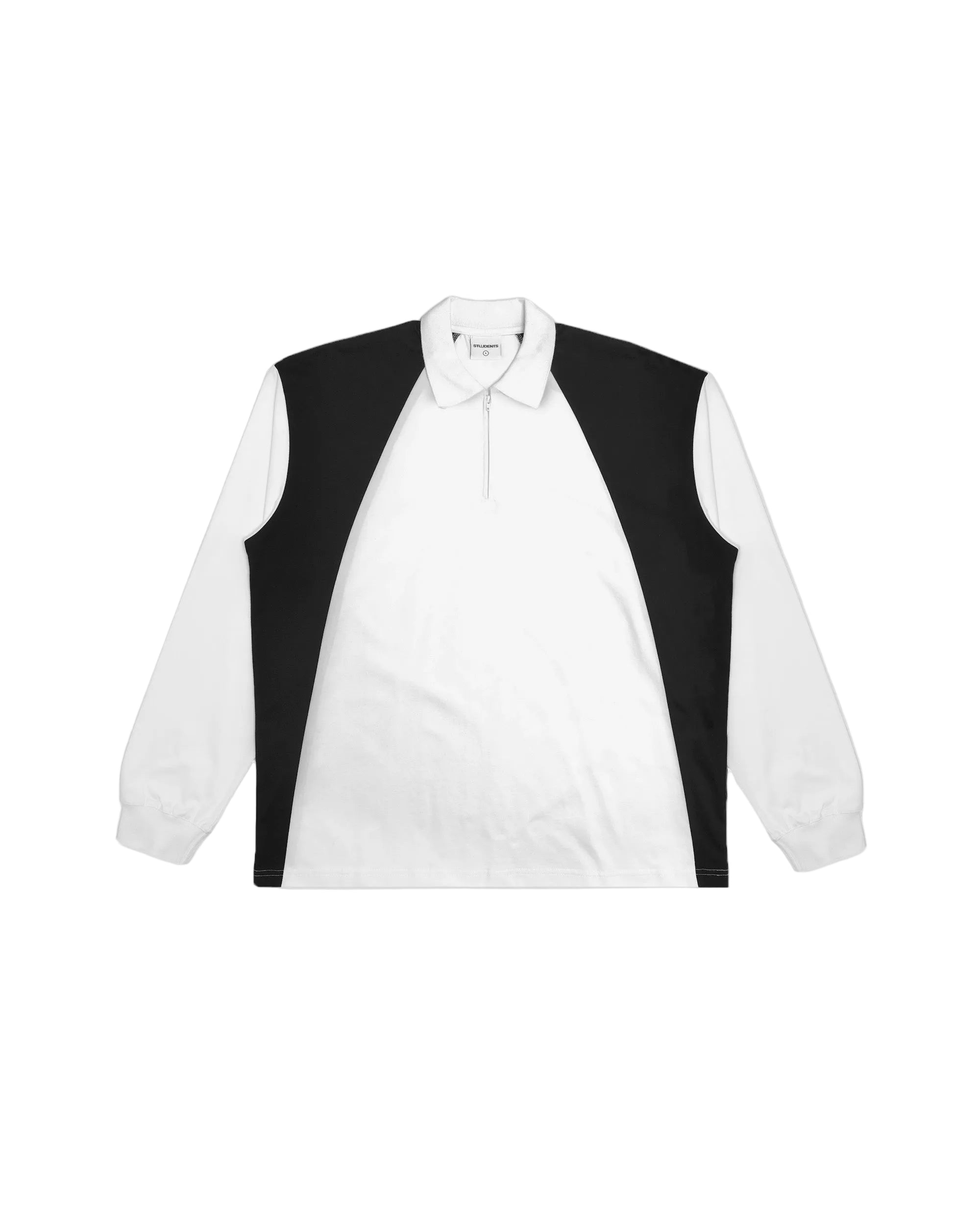 White shirt with black vest on a white background
