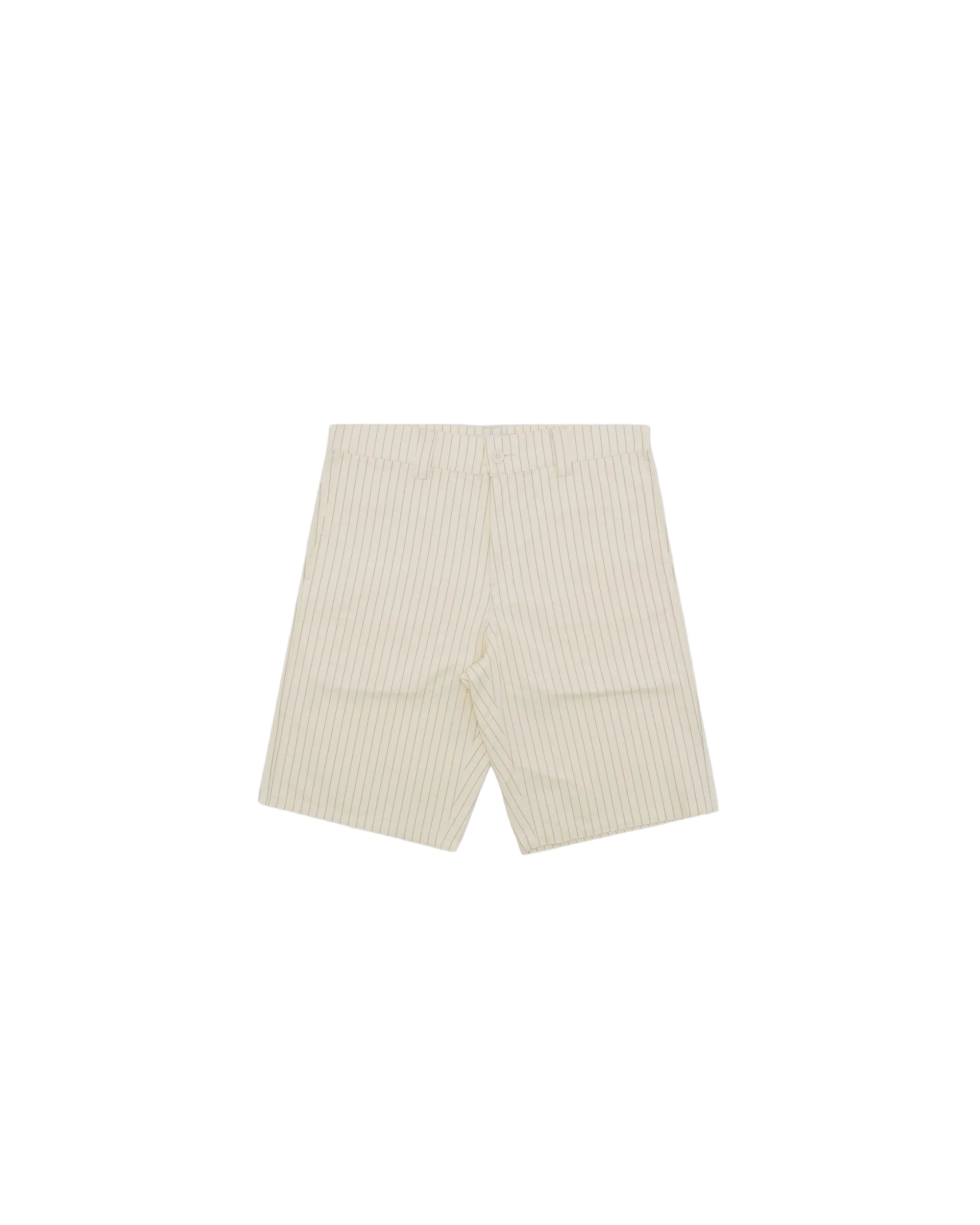 Beige shorts on a white background