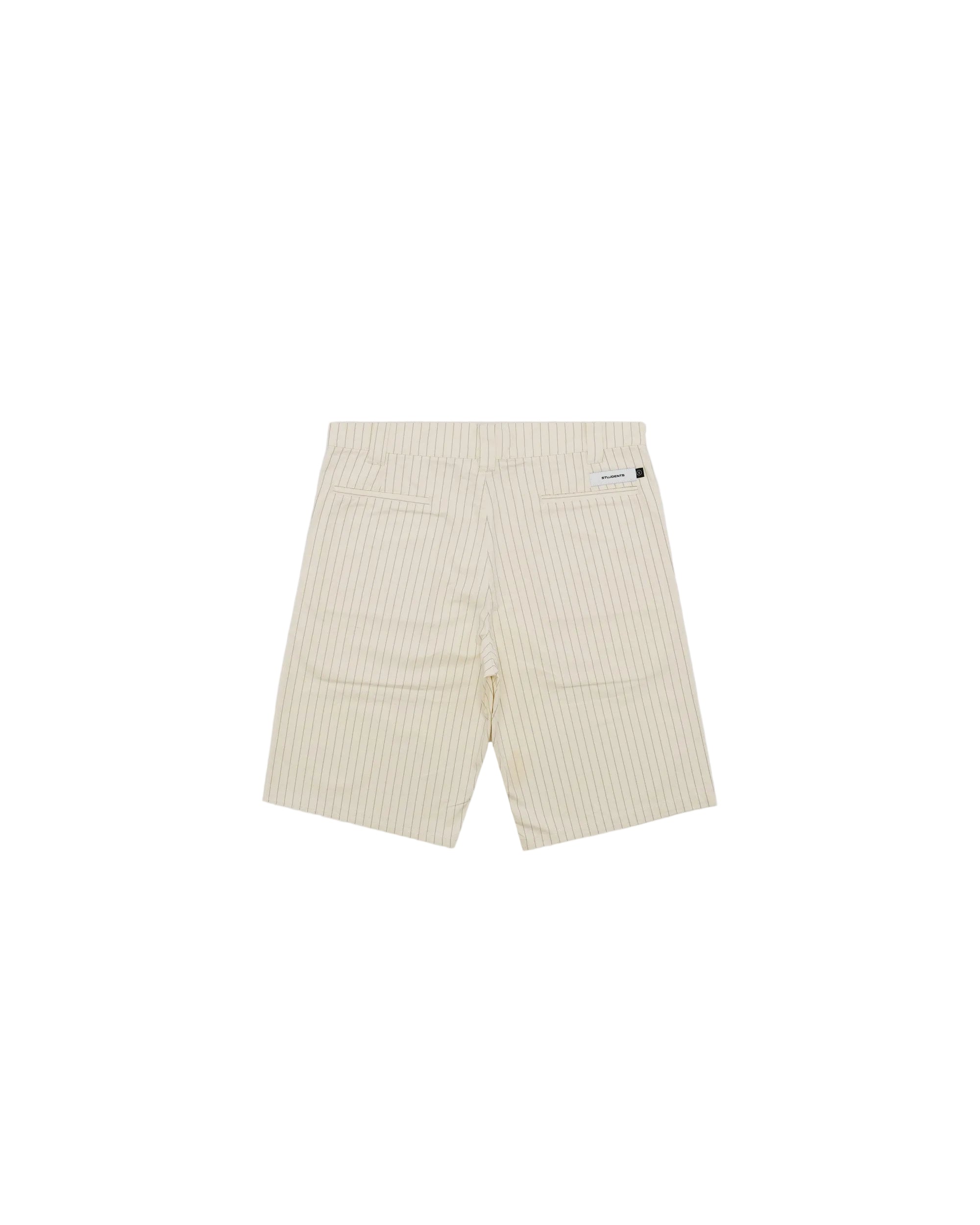 Beige shorts on a white background