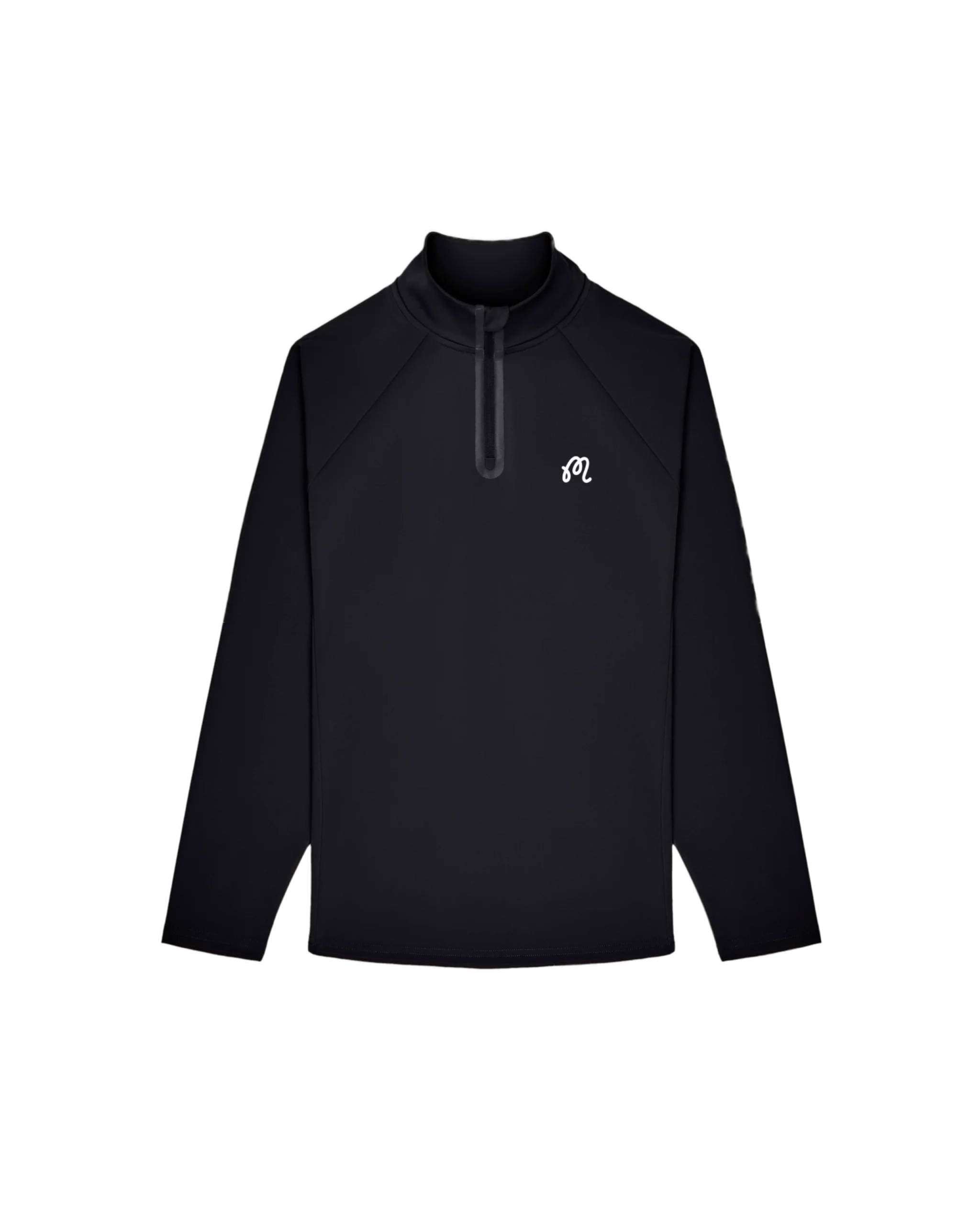 Performance Raglan Quarter Zip | Black