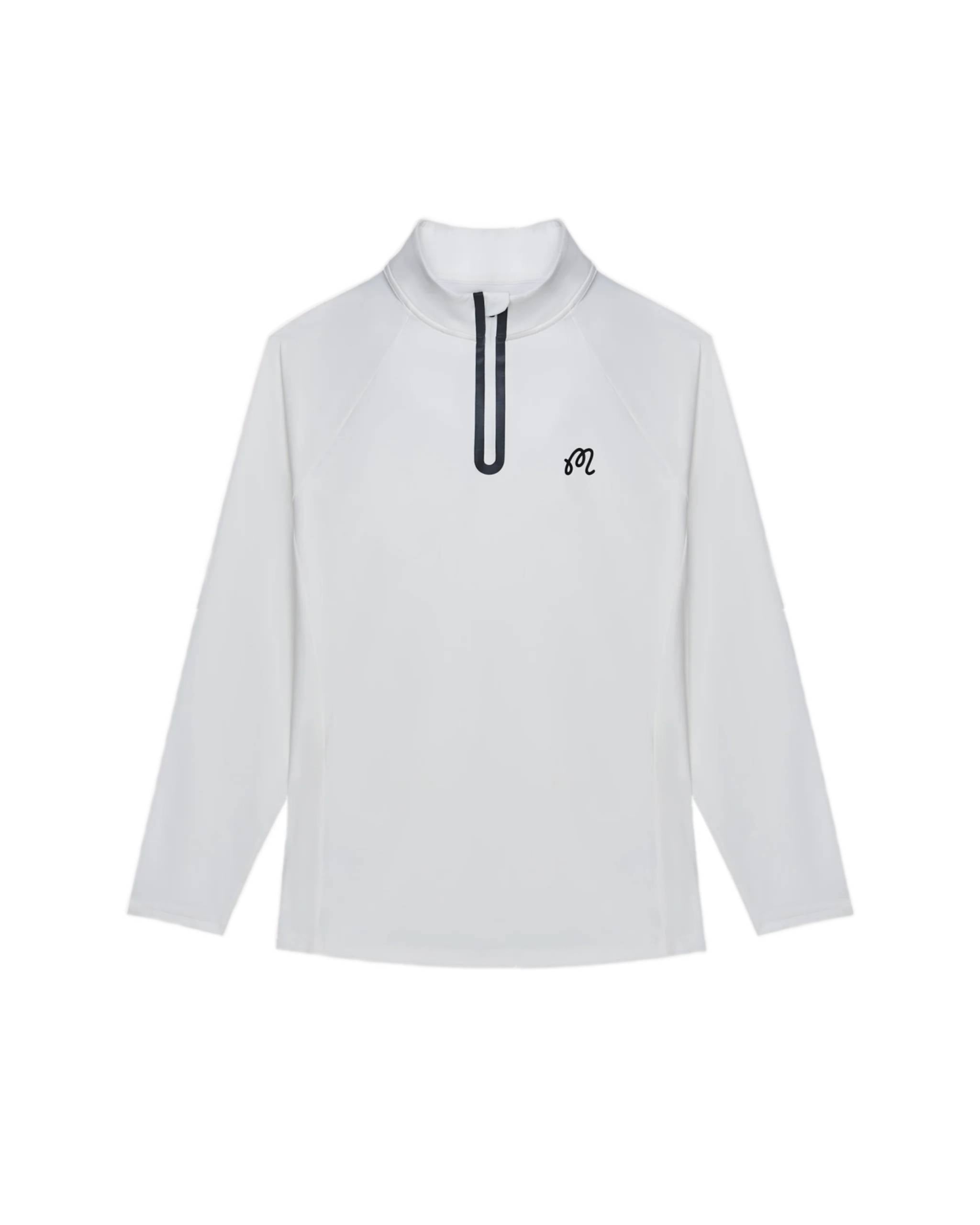 Performance Raglan Quarter Zip | White
