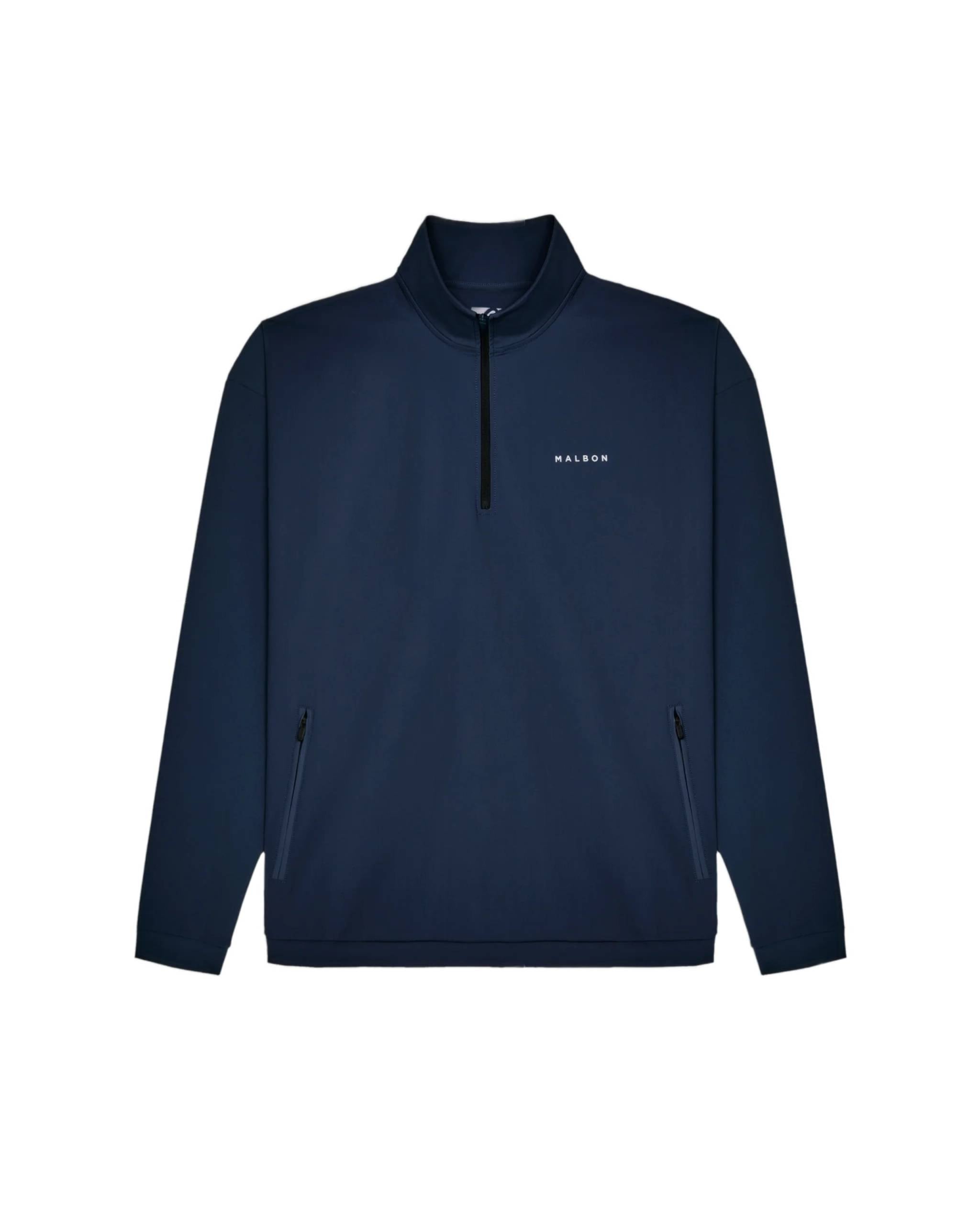 Performance Quarter Zip Shell Pullover | Navy