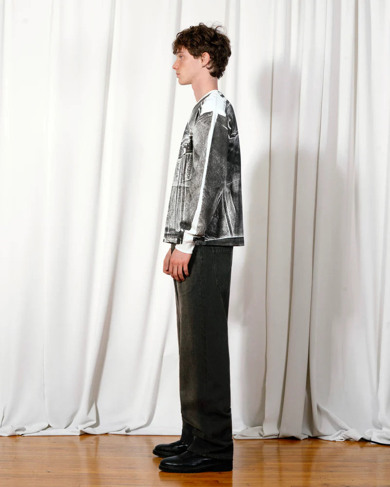 Trucker Heavyweight Long Sleeve Shirt | Bone