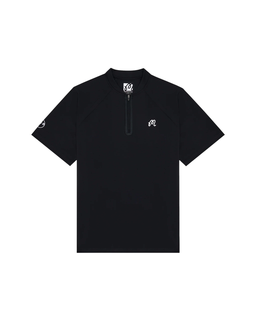 Performance Zip Blade Collar Polo | Black