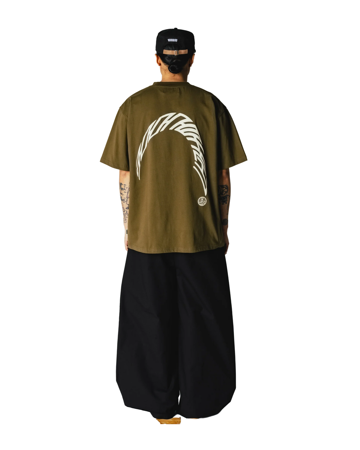 Baine Warp Tee | Dark Olive