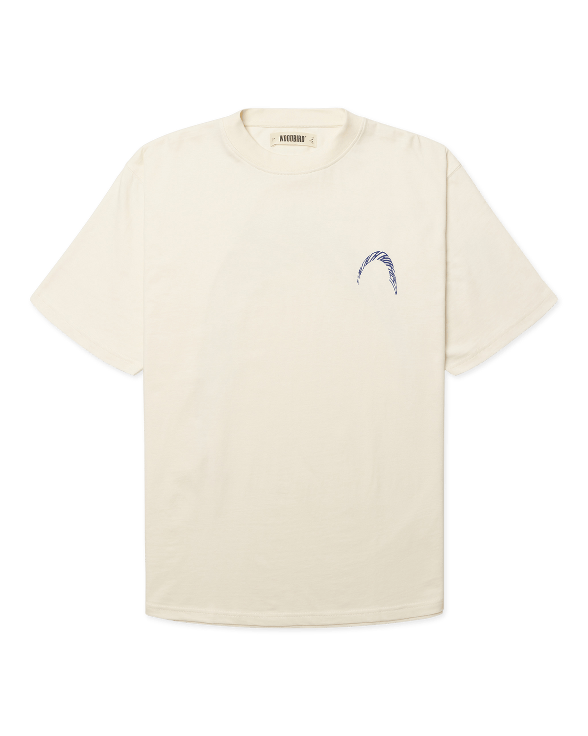Baine Warp Tee | Off White Cobalt Blue