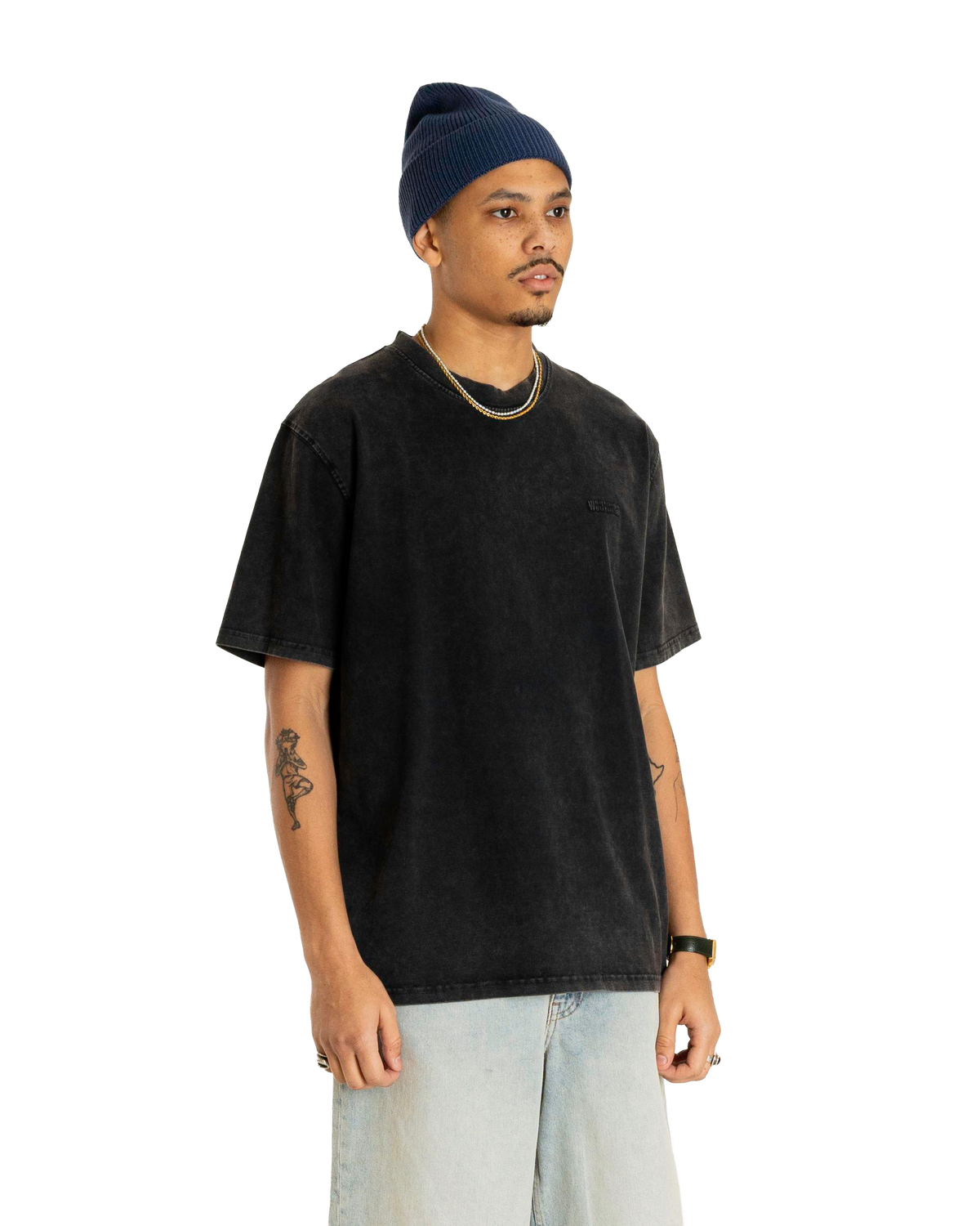 Baine Washed Tee | Washed Black