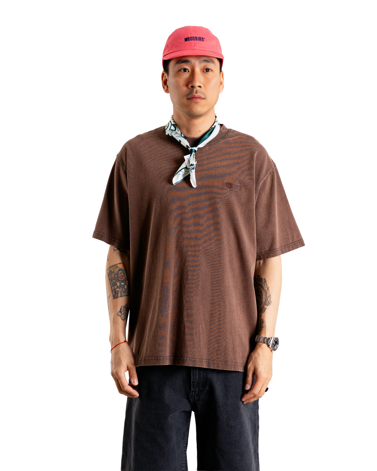 Baine Washed Tee | Washed Brown