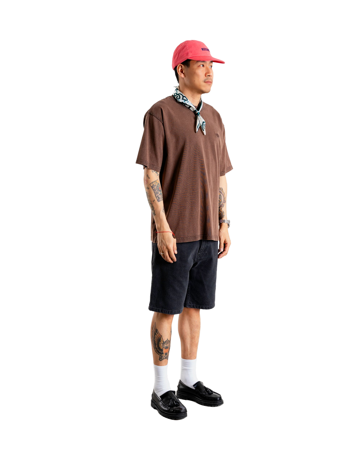 Baine Washed Tee | Washed Brown