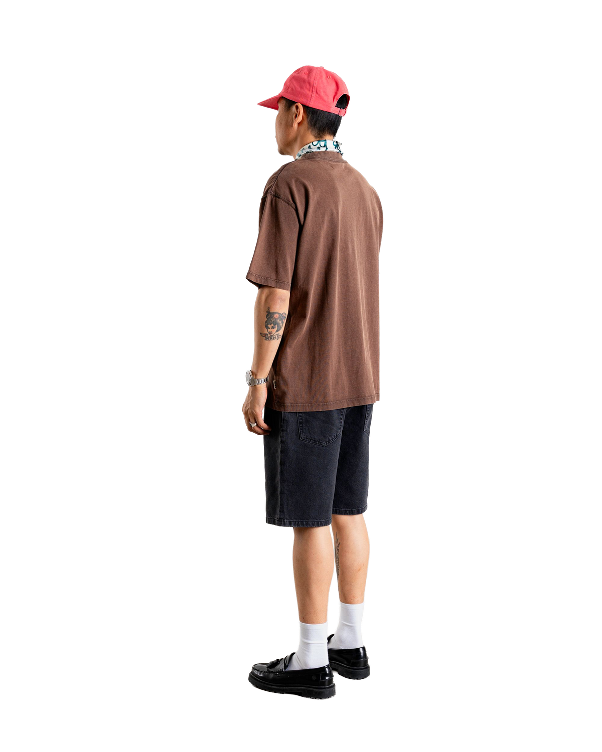 Baine Washed Tee | Washed Brown