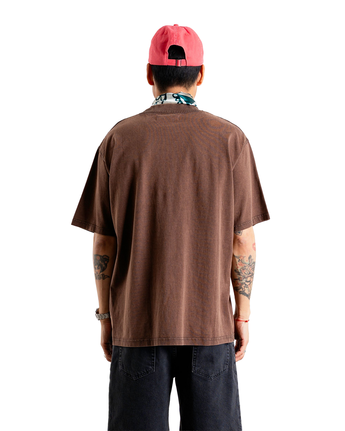 Baine Washed Tee | Washed Brown