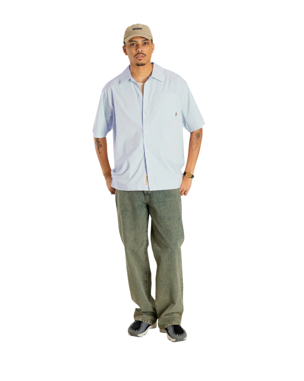 Banks Stripe Shirt | Light Blue
