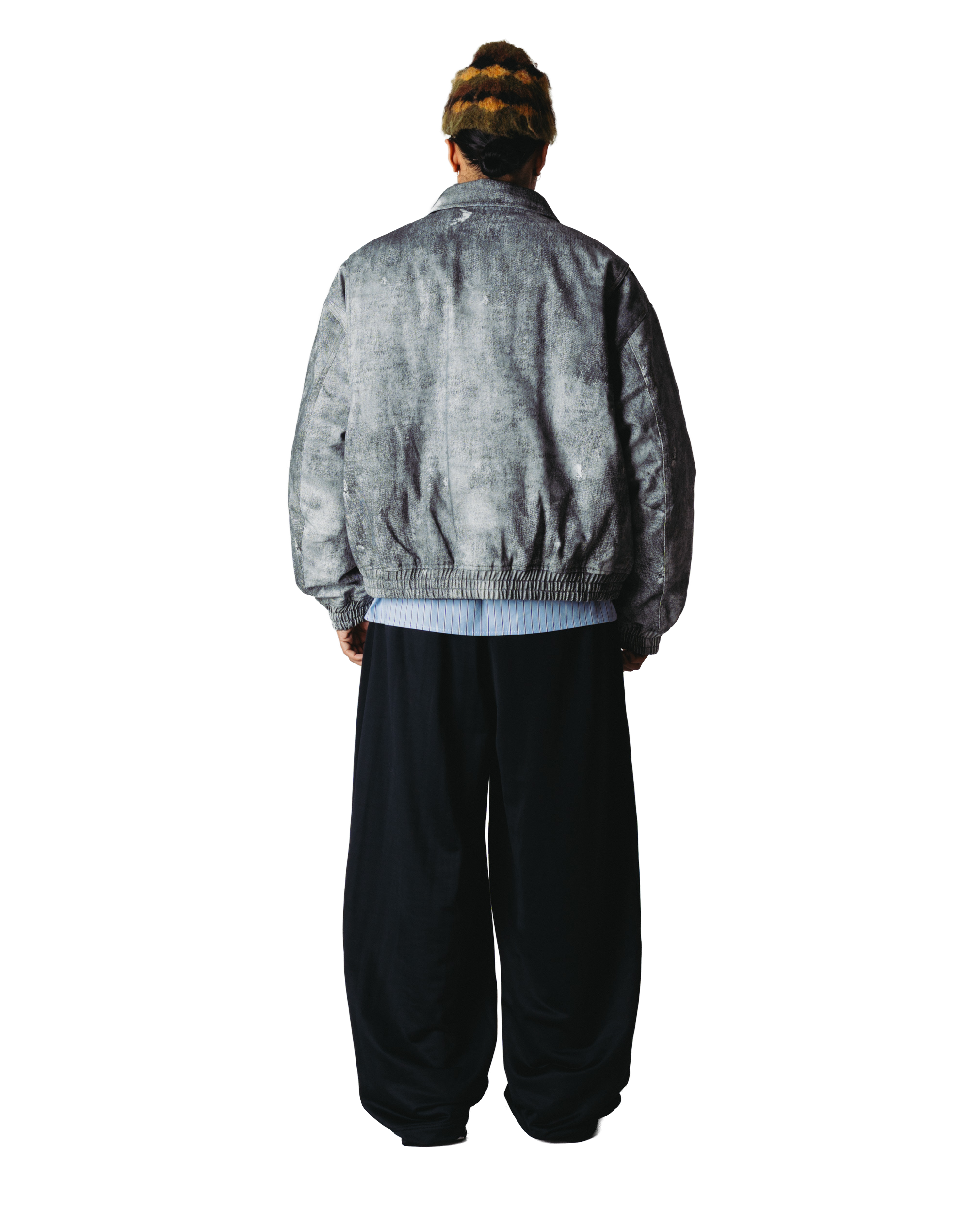 Bao Printed Jacket | Grey-black