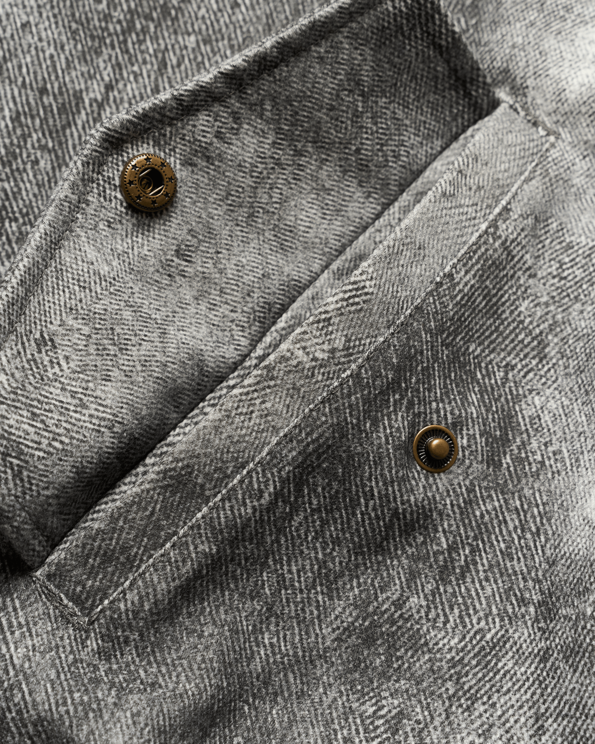 Bao Printed Jacket | Grey-black