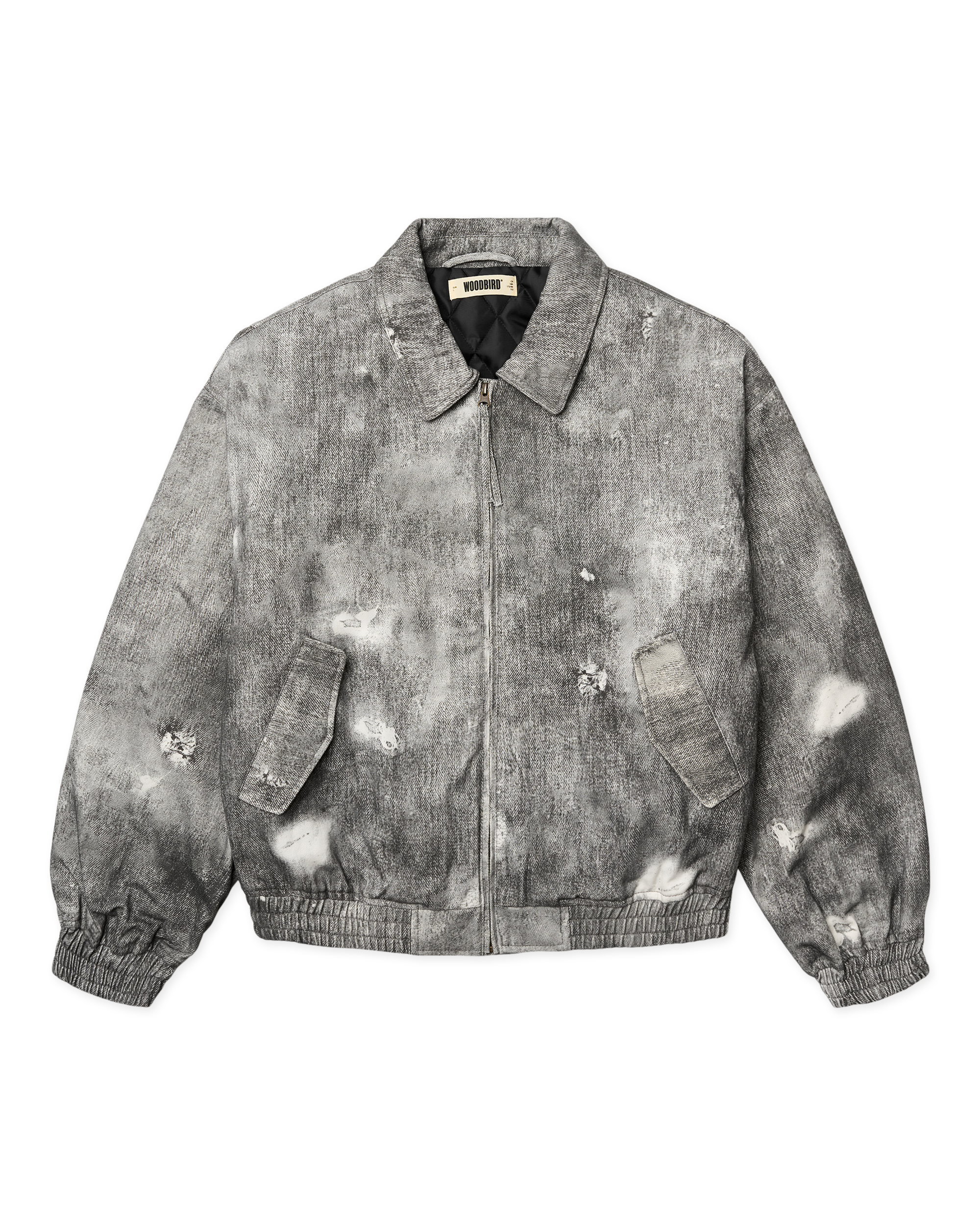 Bao Printed Jacket | Grey-black