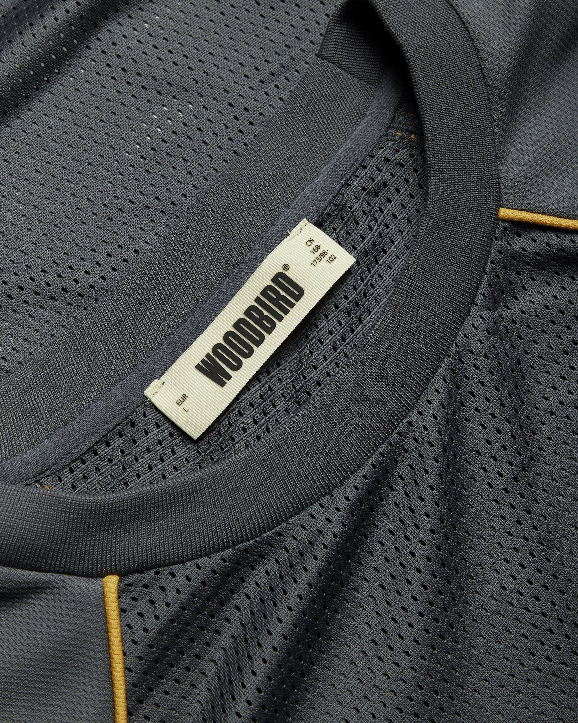 Beam Mesh Cut Tee | Slate Blue