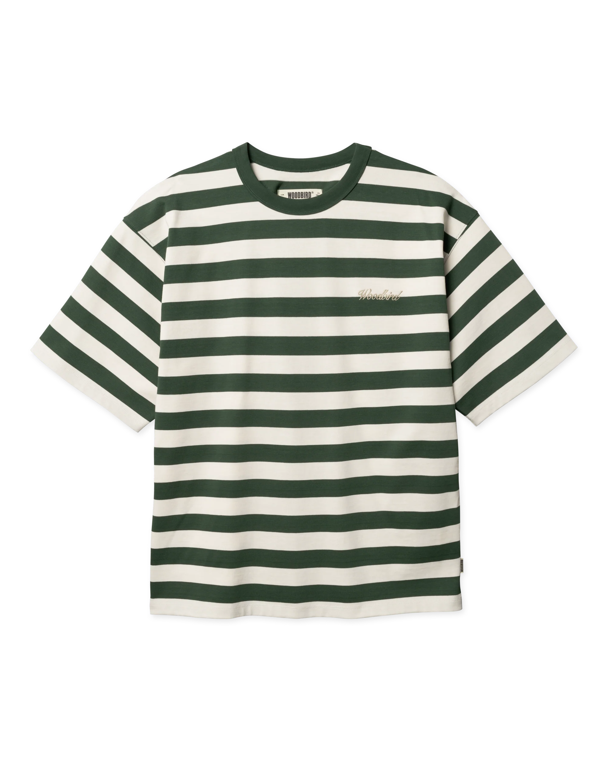 Beam Stripe Tee | Pine Green