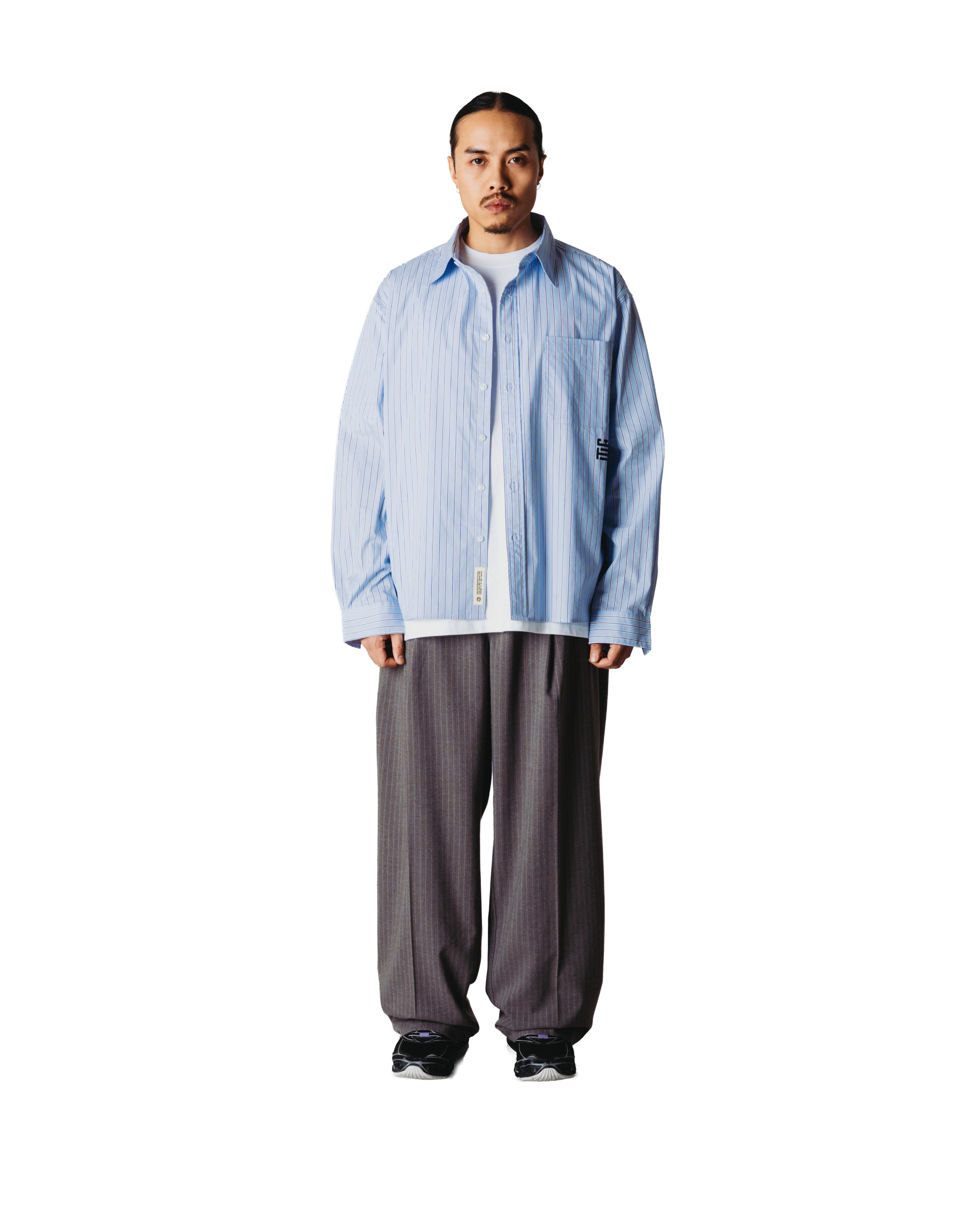Bin Hb Stripe Pants | Dark Grey
