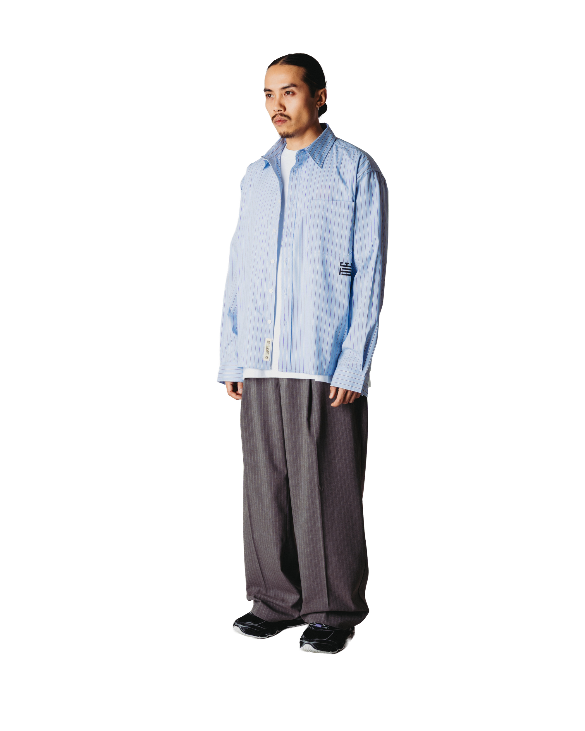 Bin Hb Stripe Pants | Dark Grey