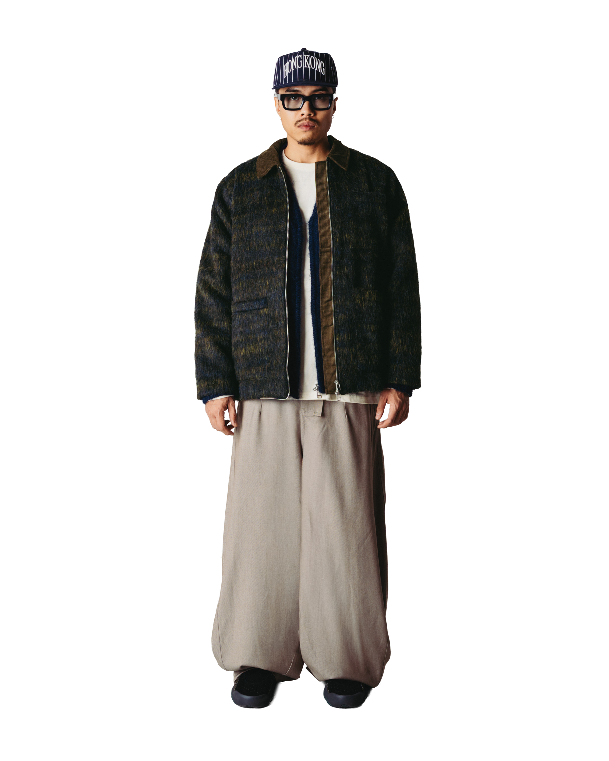 Blade Hairy Zip Jacket | Dark Olive