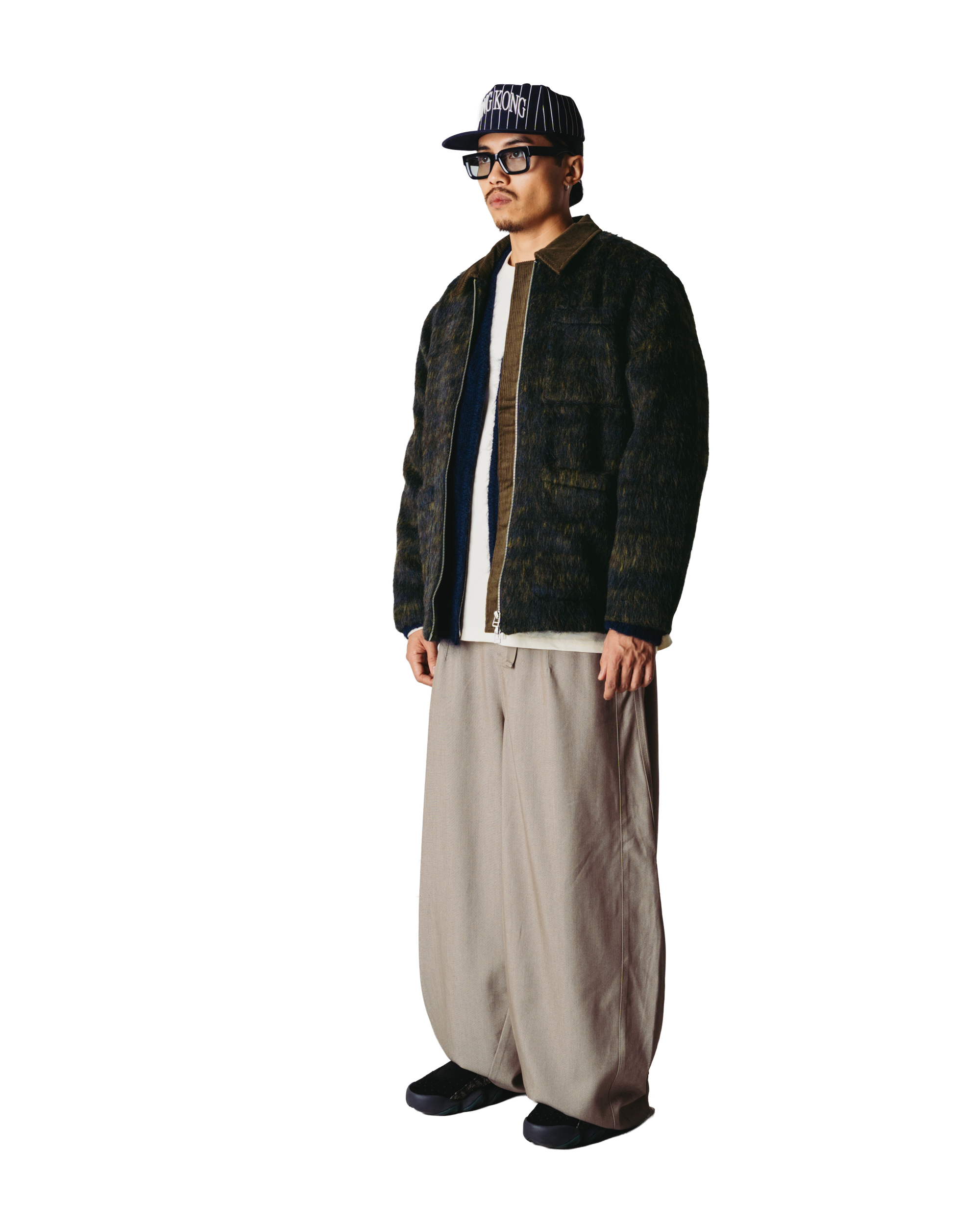 Blade Hairy Zip Jacket | Dark Olive