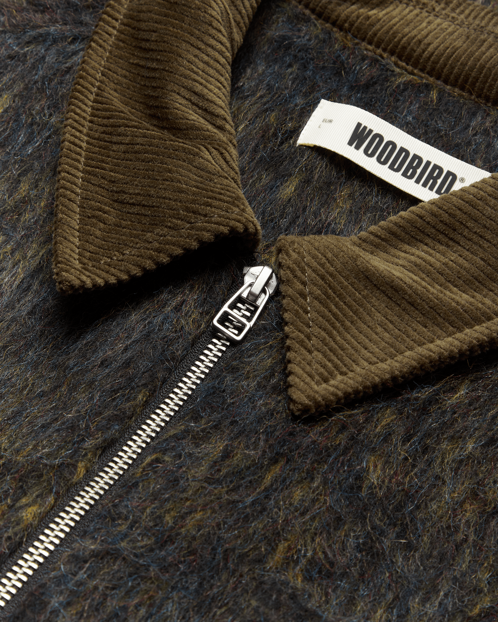Blade Hairy Zip Jacket | Dark Olive