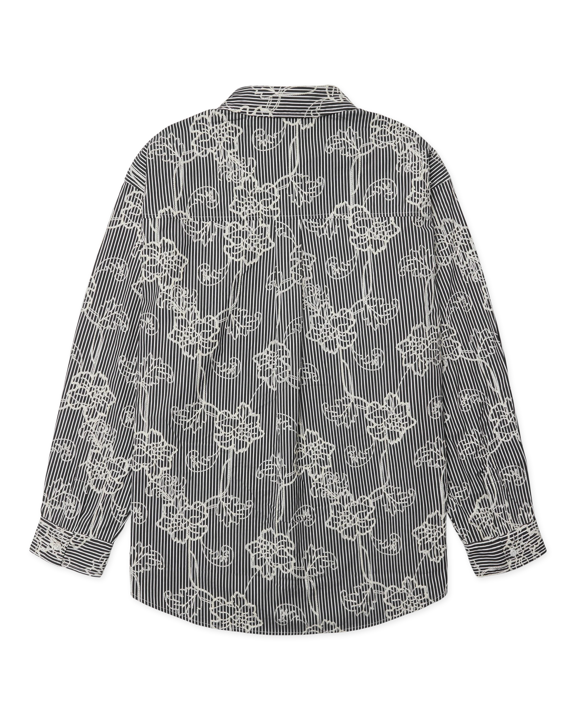 Brooks Emb Shirt | Black-white