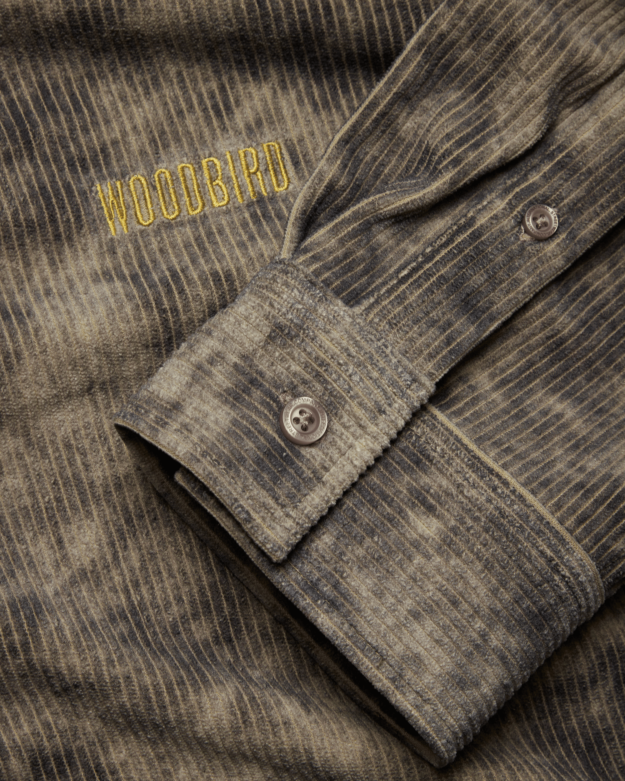 Brooks Wash Cord Shirt | Dark Olive