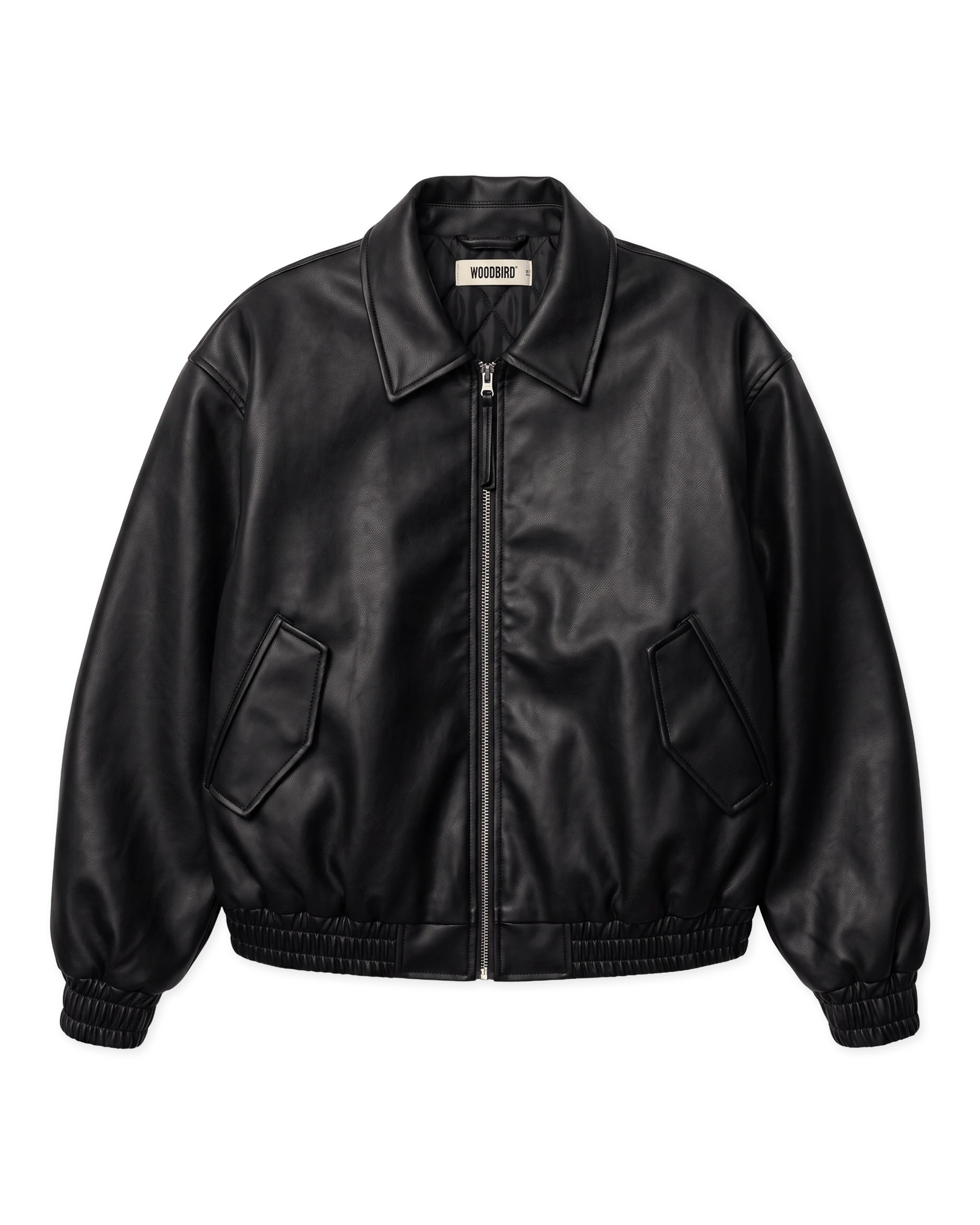 Bue Washed Pu Jacket | Black