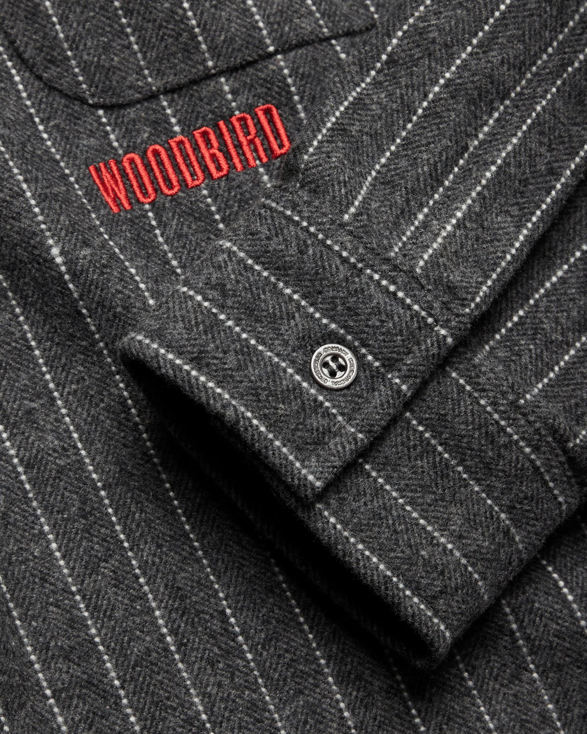 Buzo Herringbone Shirt | Dark Grey