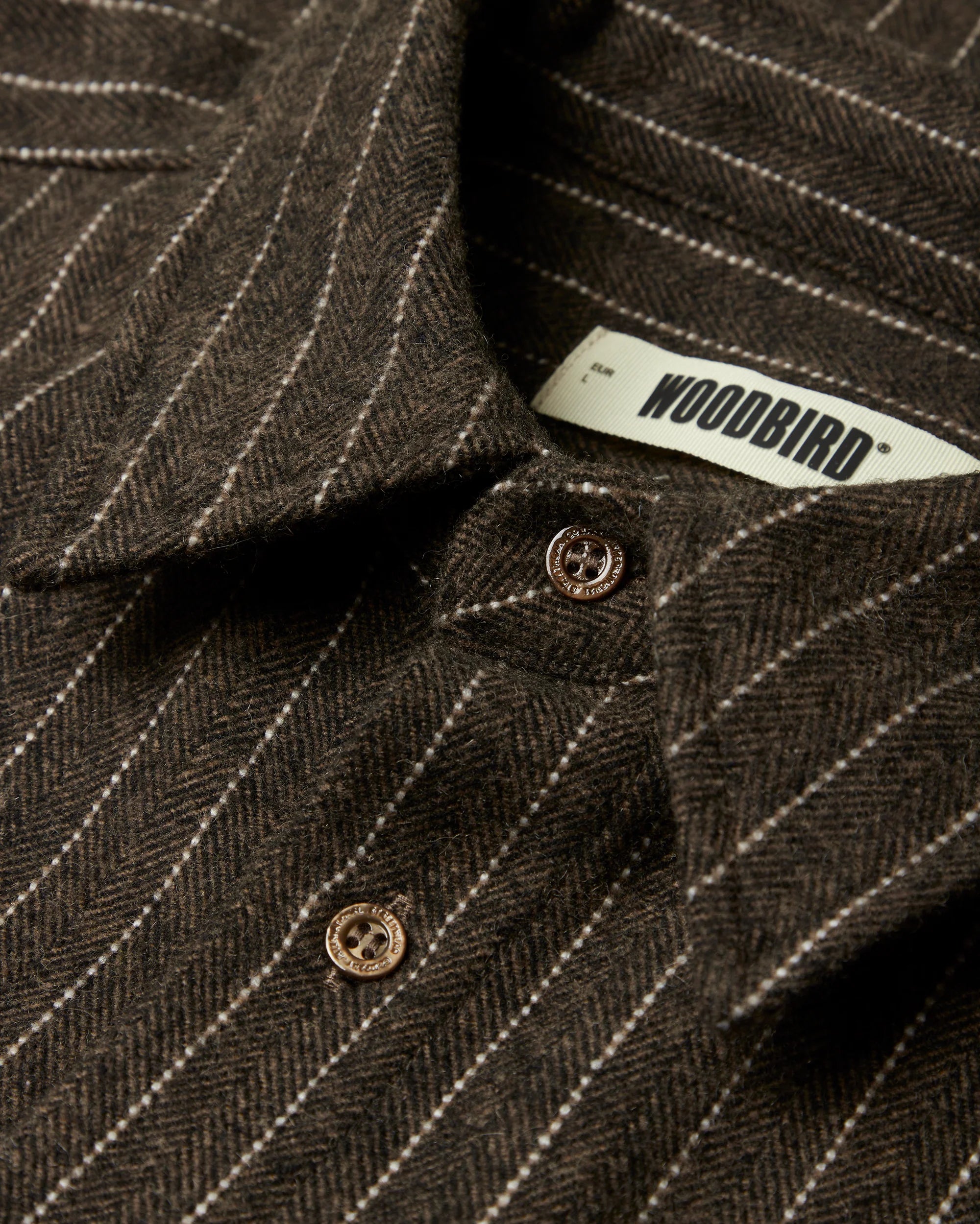 Buzo Herringbone Shirt | Dark Olive