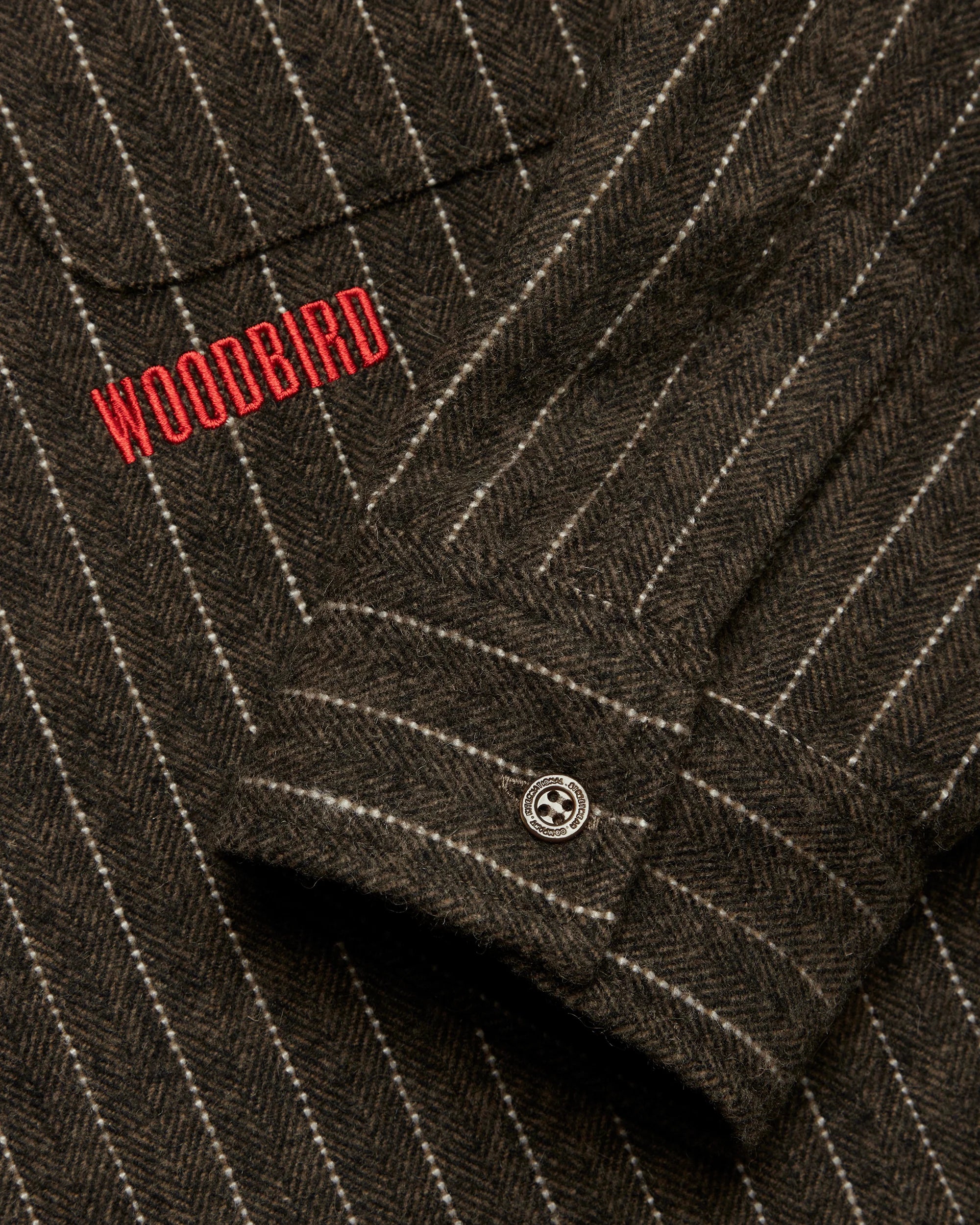 Buzo Herringbone Shirt | Dark Olive