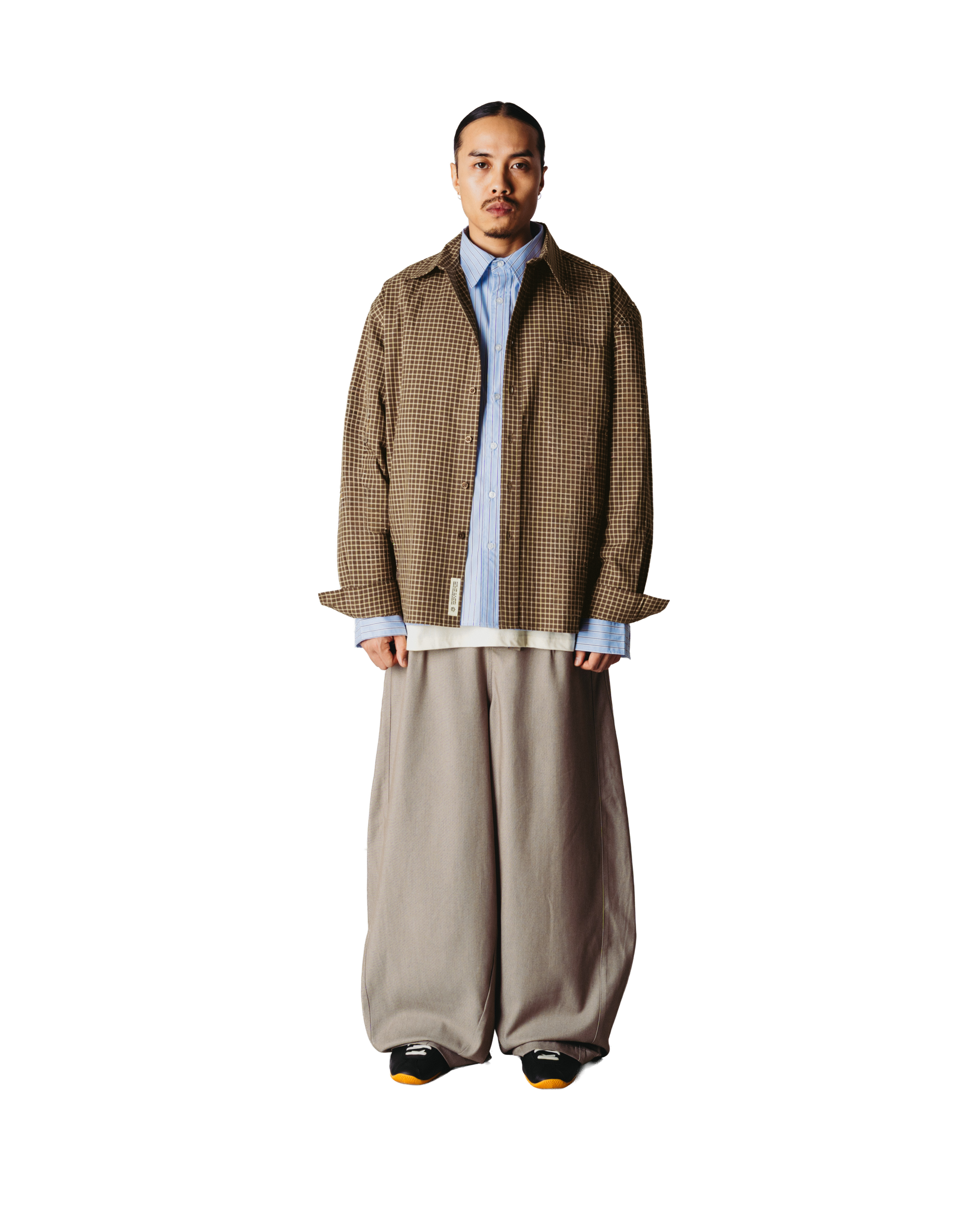 Buzo Man Check Shirt | Brown-honey