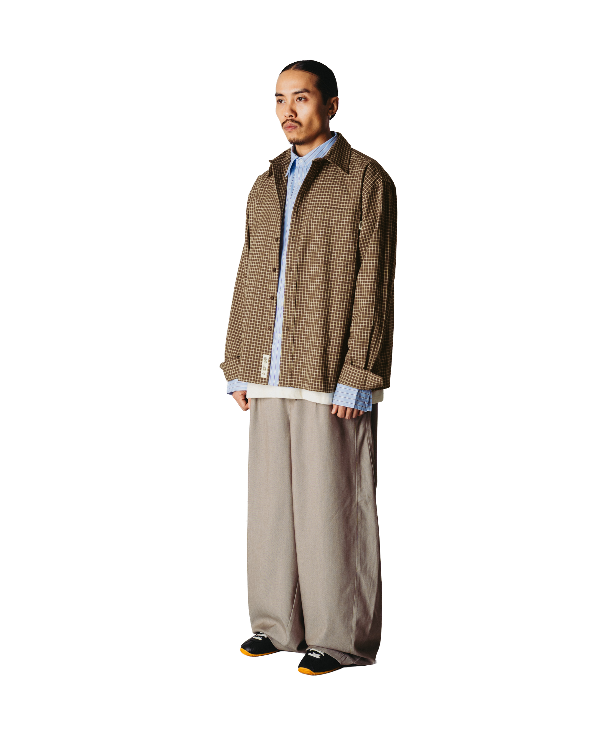 Buzo Man Check Shirt | Brown-honey