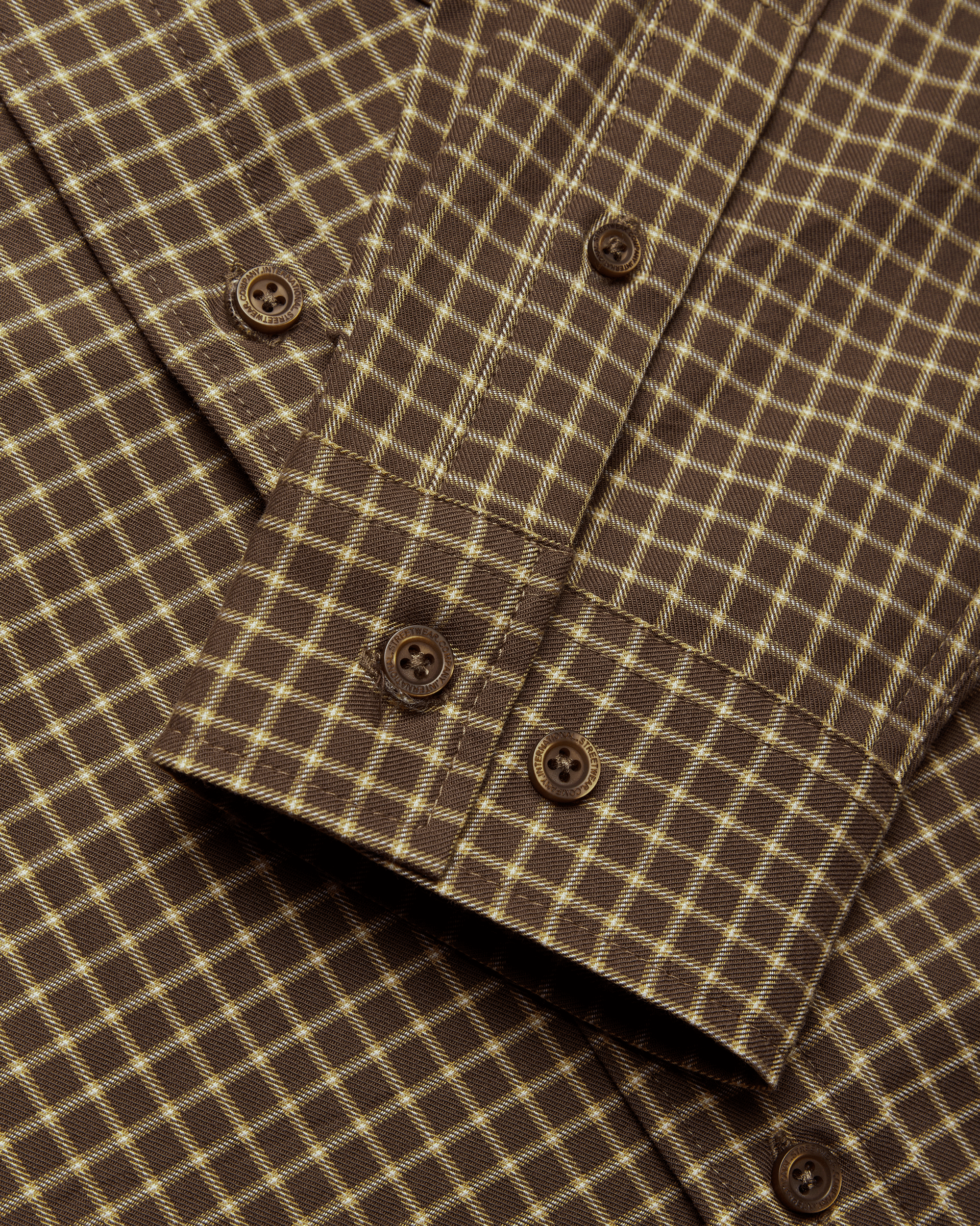 Buzo Man Check Shirt | Brown-honey