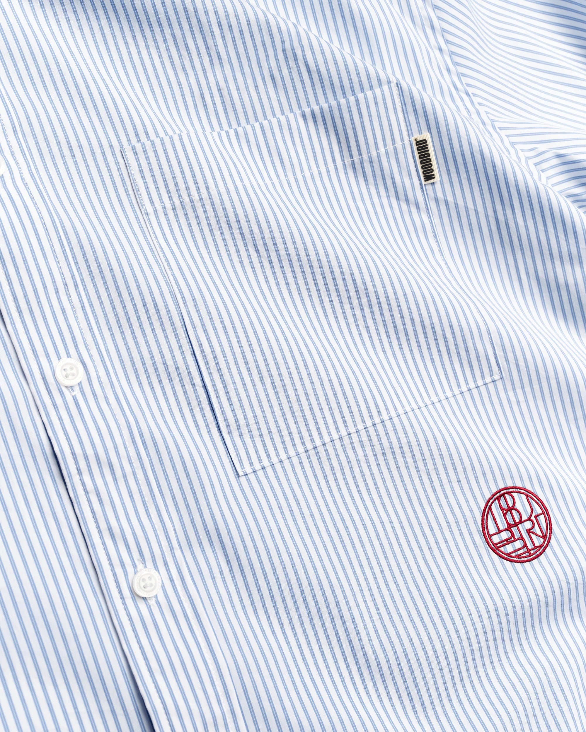 Buzo Stripe Emb Shirt | White-blue