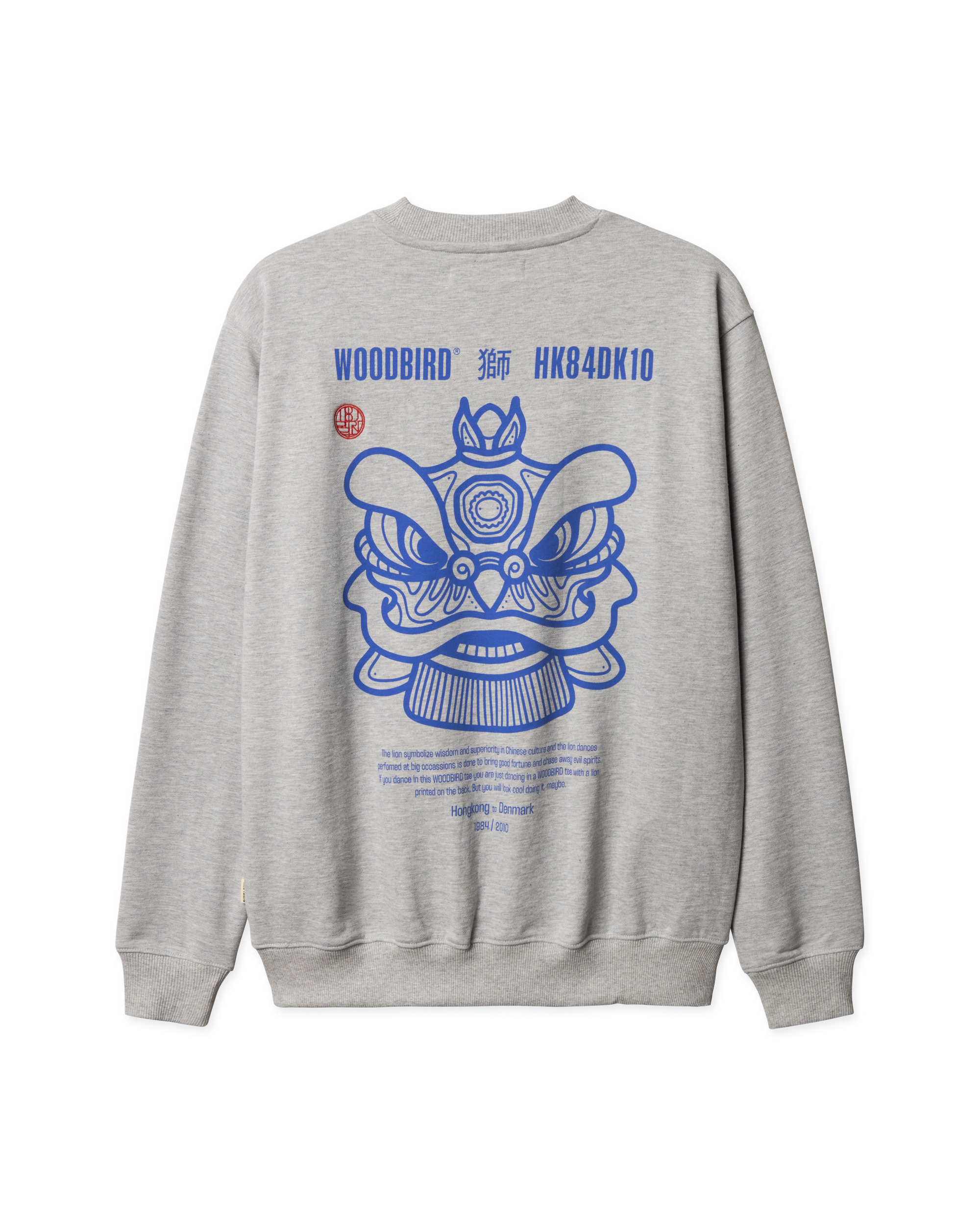Cane Lion Crew | Light Grey Melange